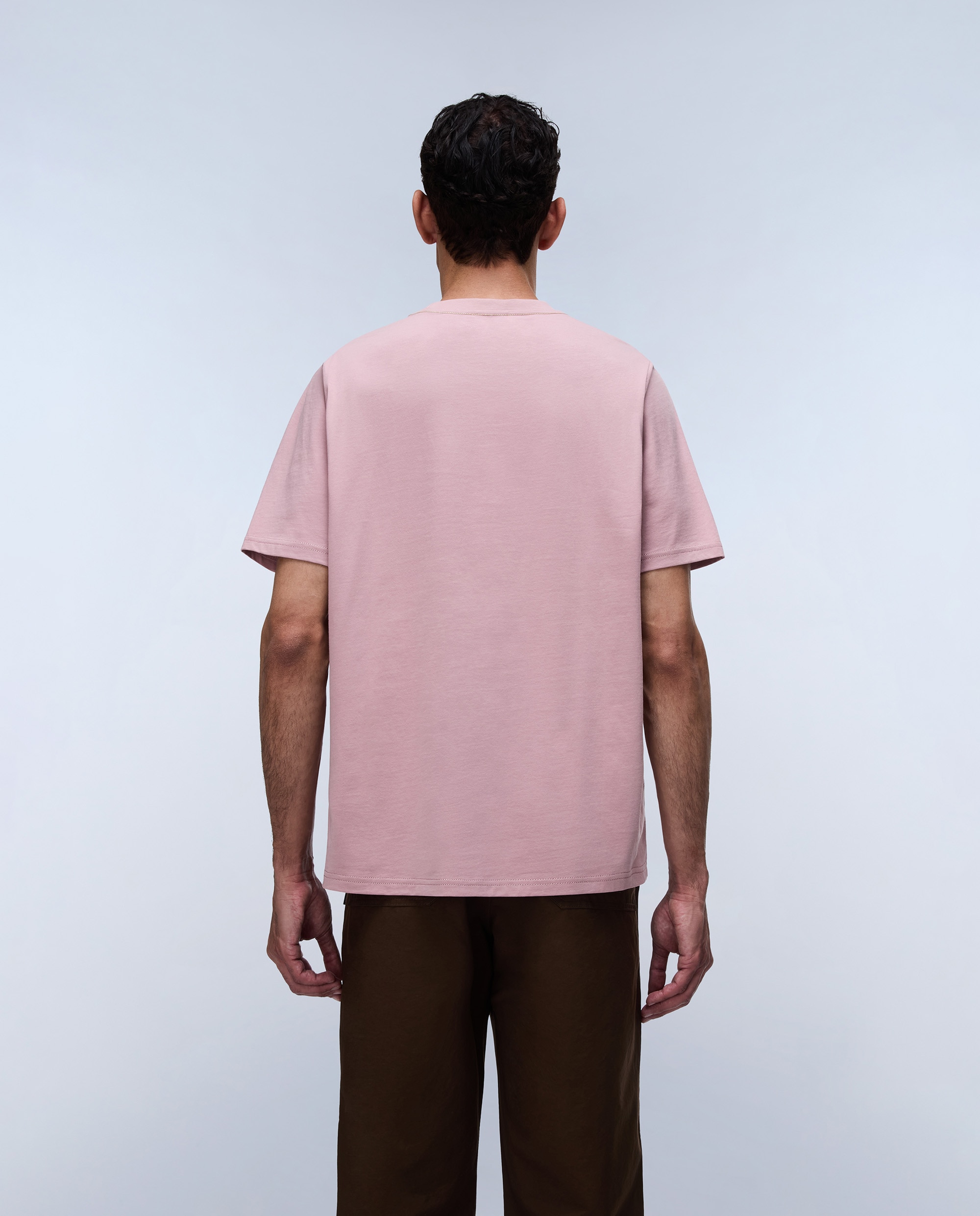 Camiseta de algodón de hombre cabin de manga corta - Napapijri - Rosa Rosa-2