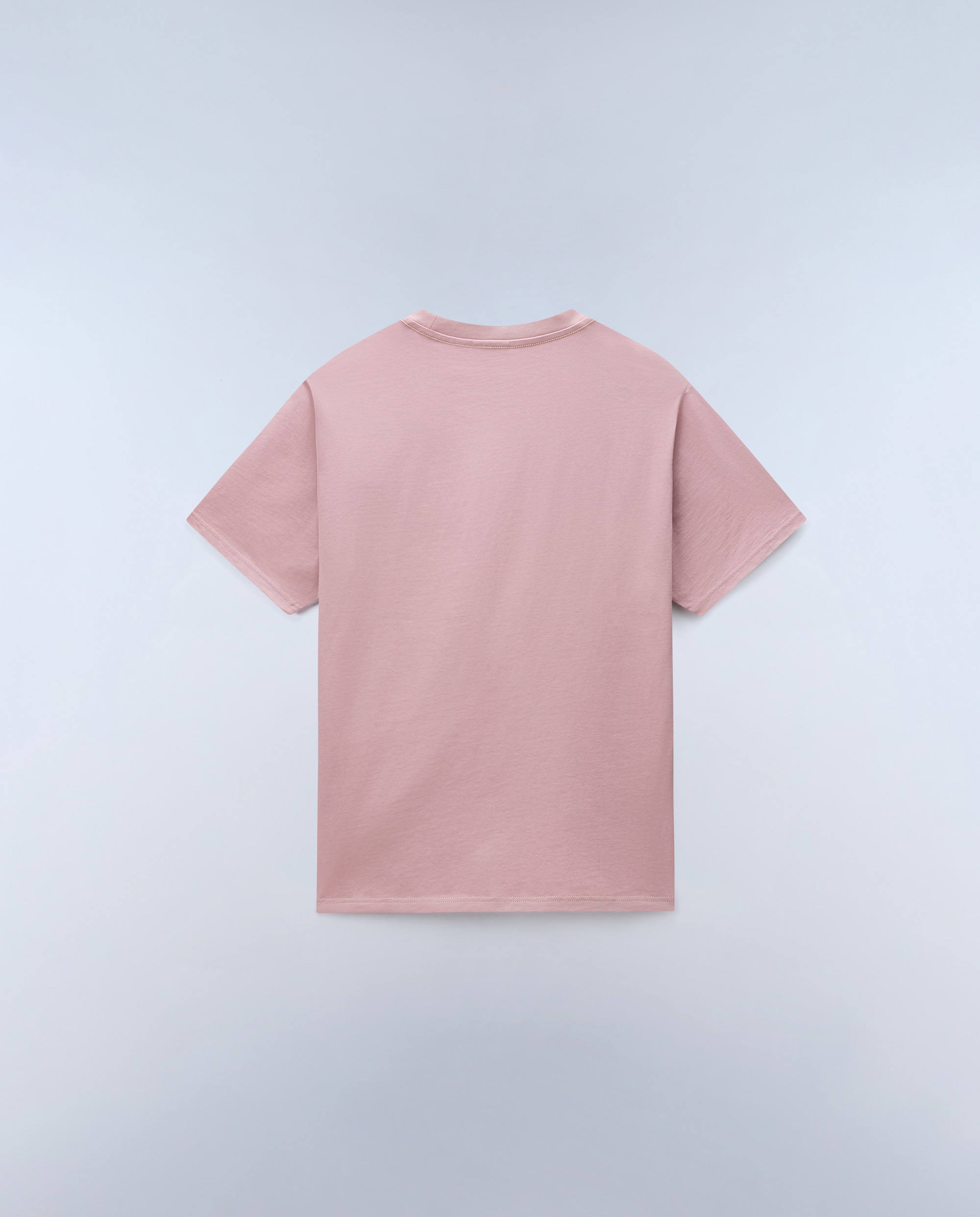 Camiseta de algodón de hombre cabin de manga corta - Napapijri - Rosa Rosa-4