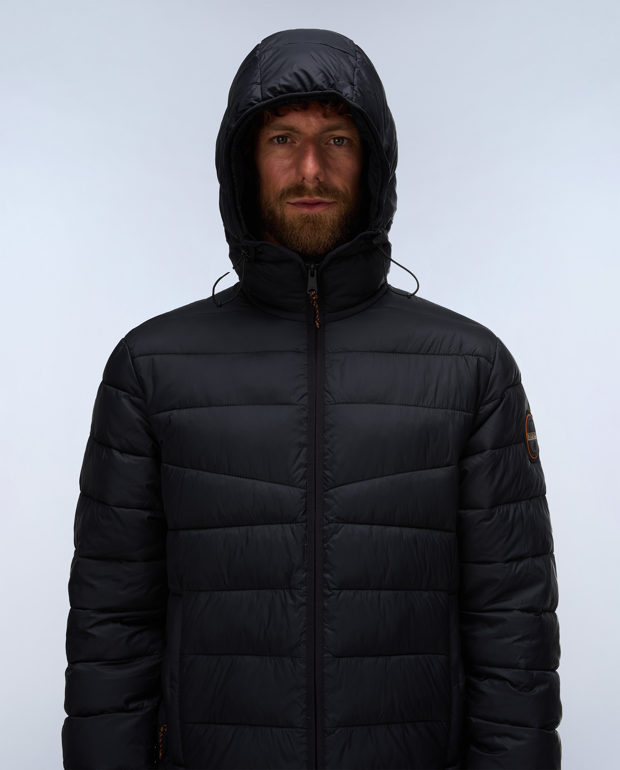 Imagen 1 de Plumífero de hombre aerons h 4 con capucha - Napapijri - Negro Negro