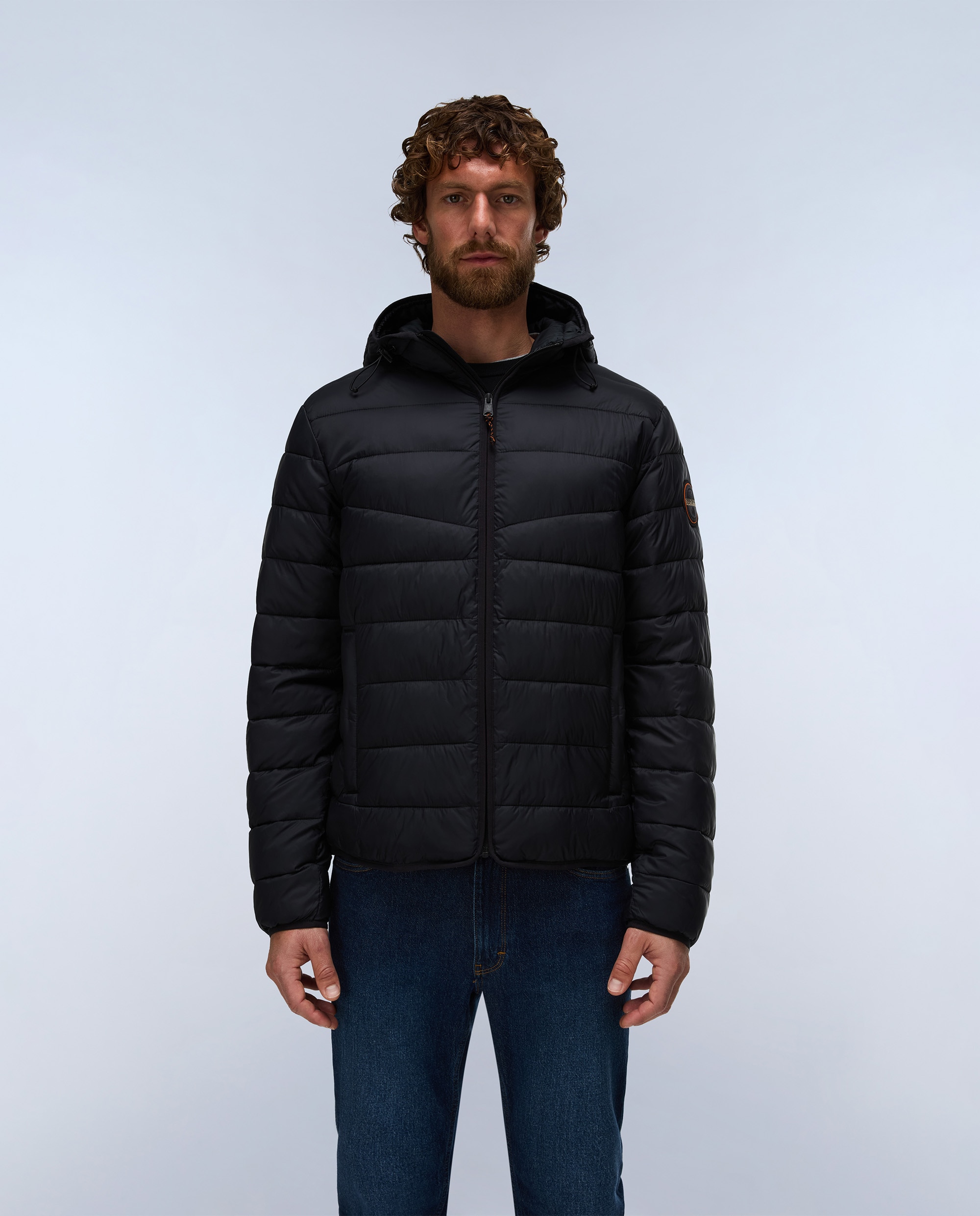 Imagen 2 de Plumífero de hombre aerons h 4 con capucha - Napapijri - Negro Negro