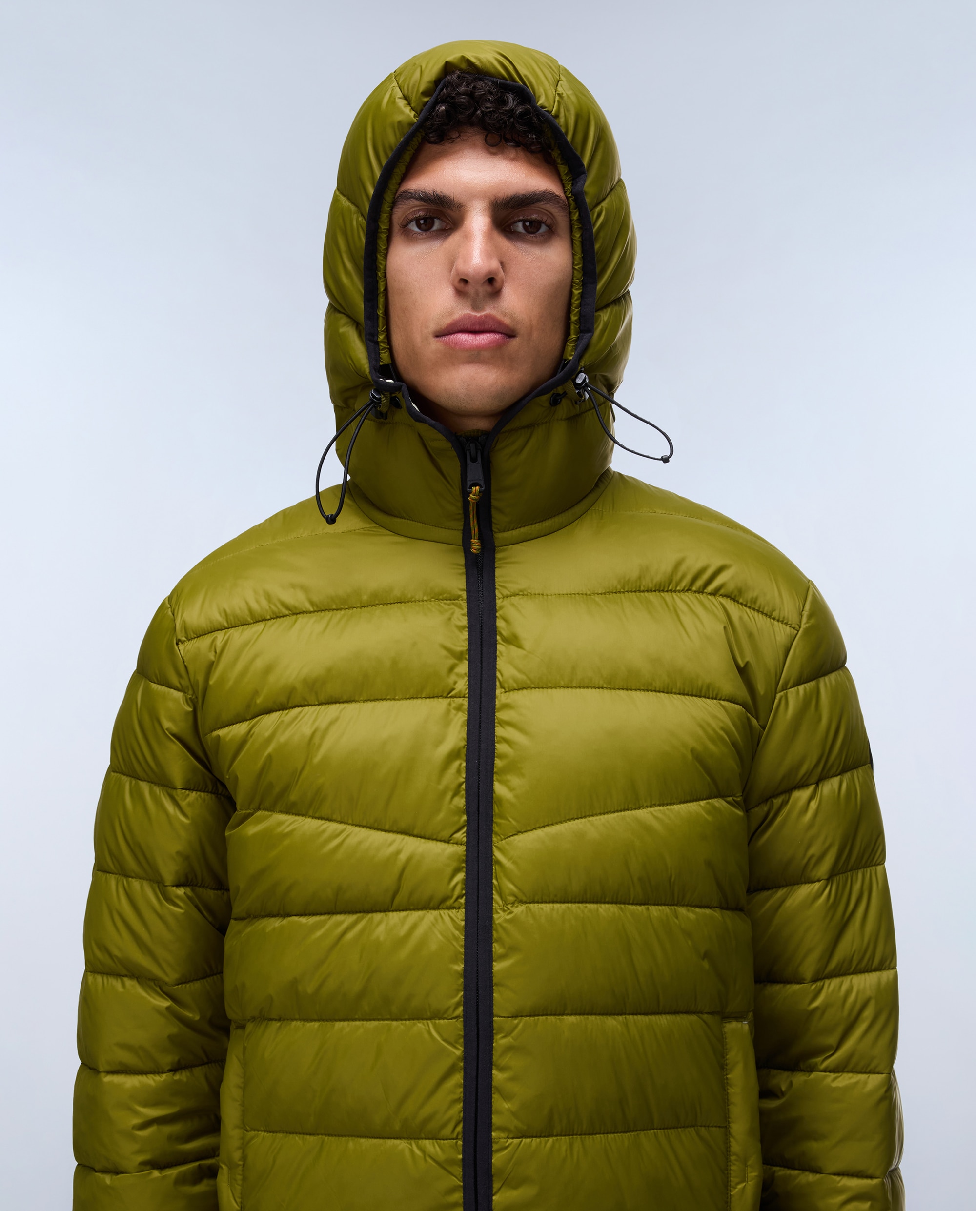 Imagen 2 de Plumífero de hombre aerons h 4 con capucha - Napapijri - Verde claro / Pistacho Verde claro / Pistacho