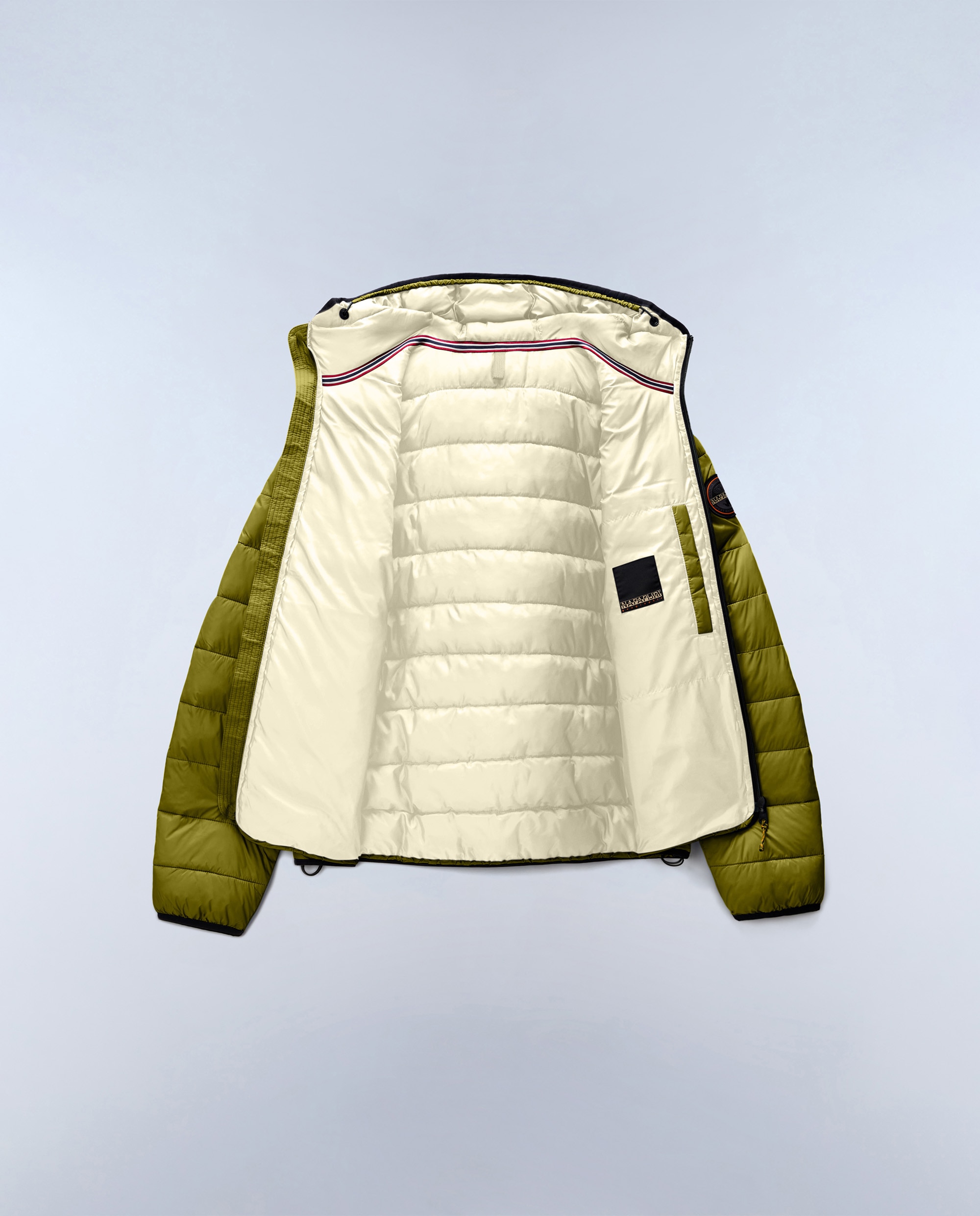 Imagen 6 de Plumífero de hombre aerons h 4 con capucha - Napapijri - Verde claro / Pistacho Verde claro / Pistacho