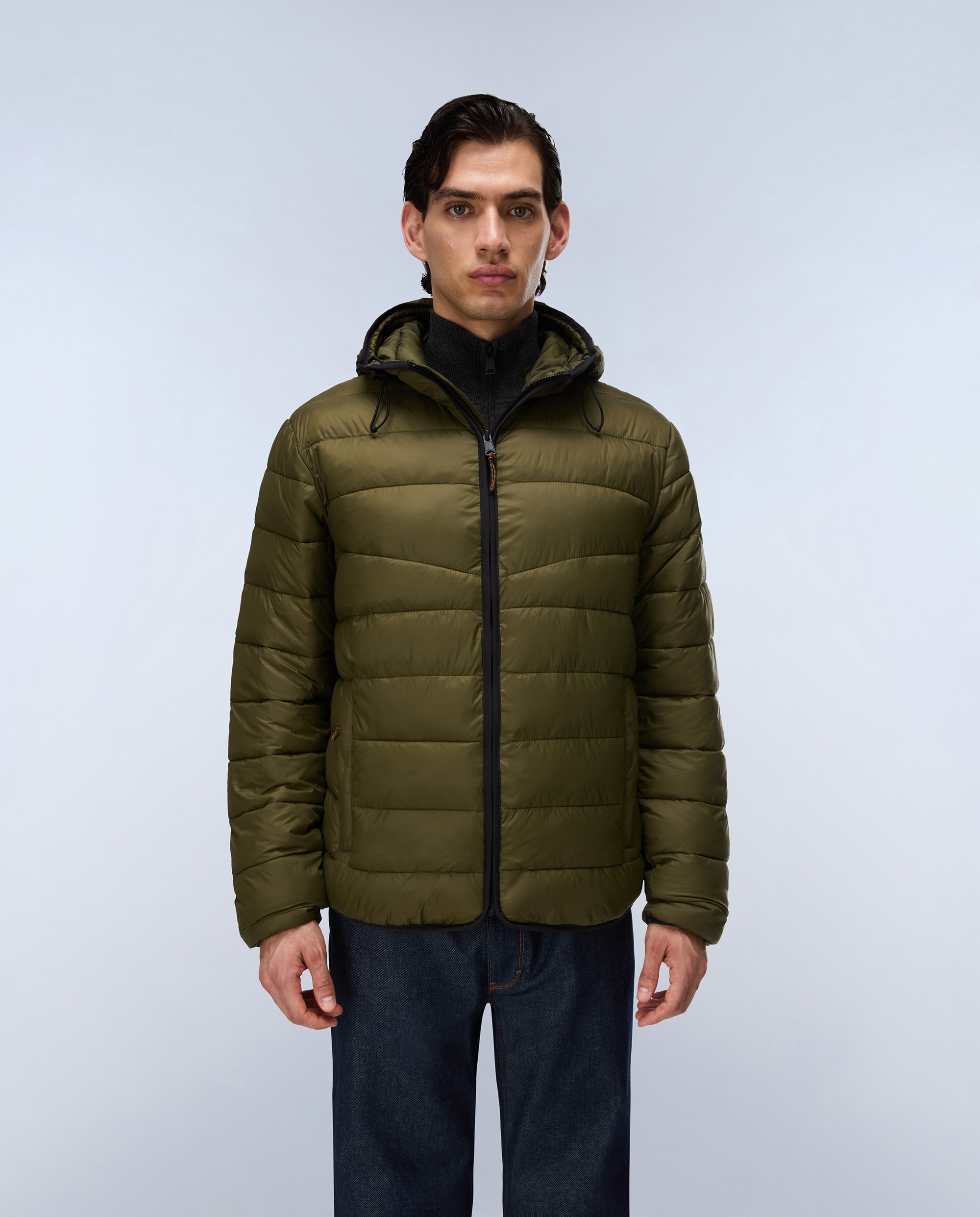 Imagen 1 de Plumífero de hombre aerons h 4 con capucha - Napapijri - Verde Oliva Verde Oliva