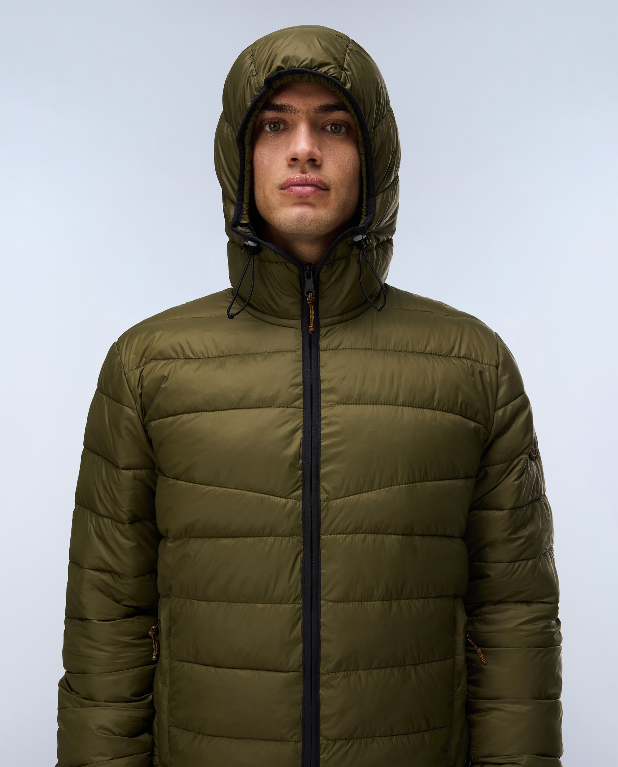 Imagen 2 de Plumífero de hombre aerons h 4 con capucha - Napapijri - Verde Oliva Verde Oliva