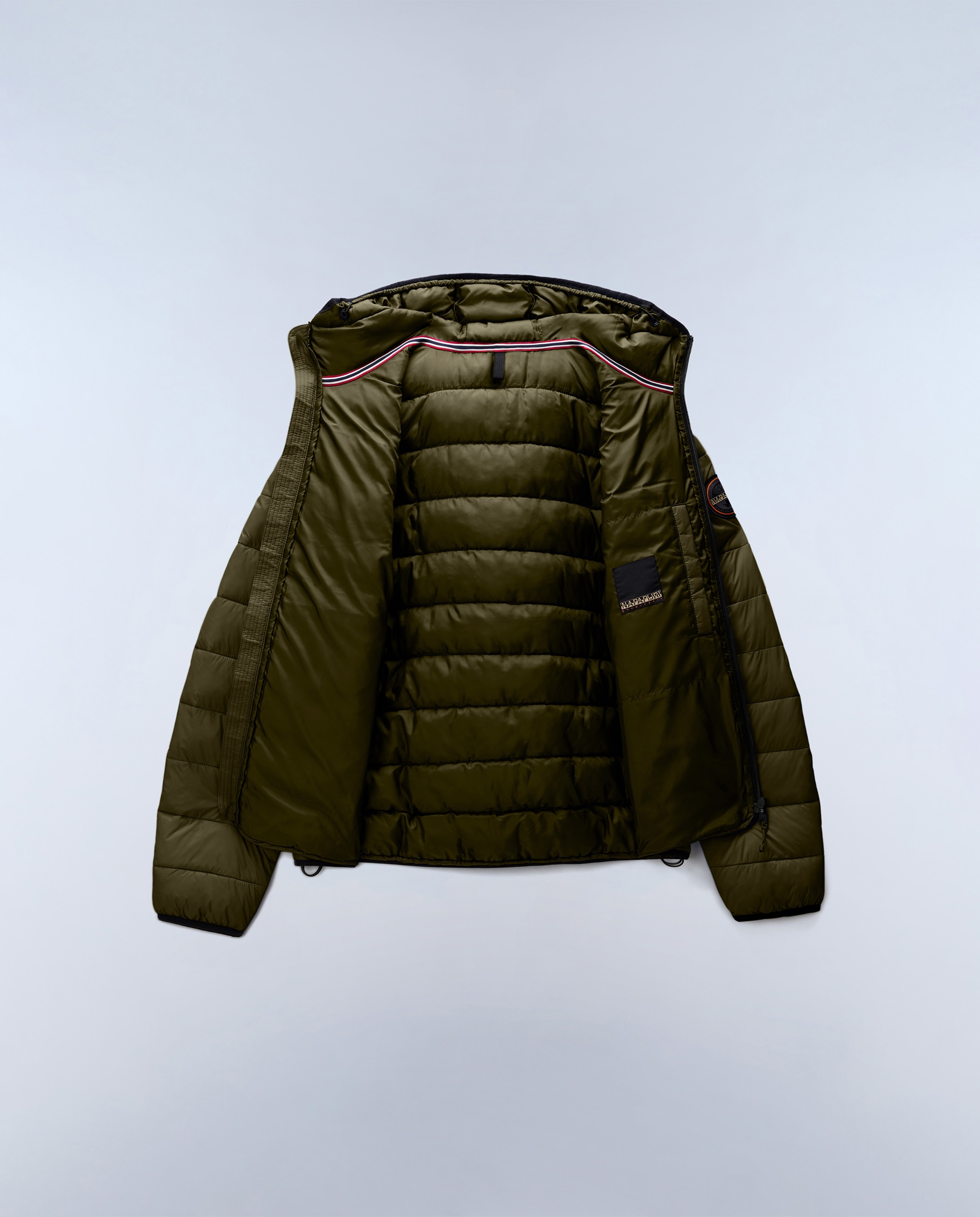 Imagen 6 de Plumífero de hombre aerons h 4 con capucha - Napapijri - Verde Oliva Verde Oliva