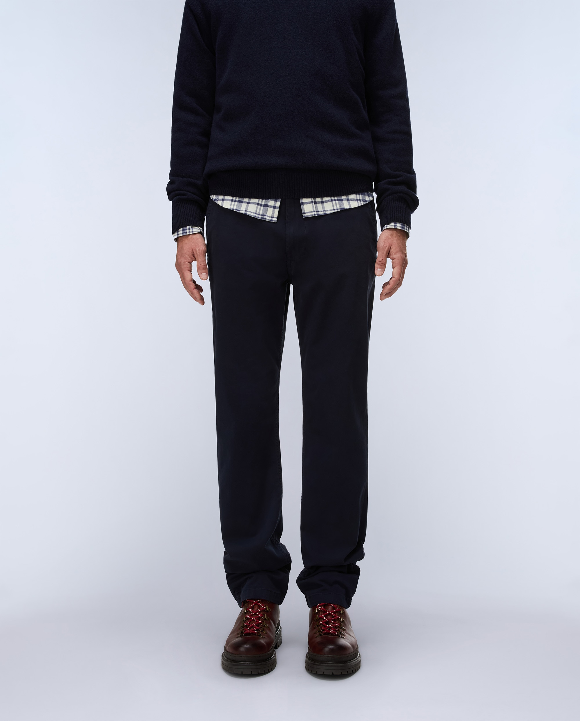 Chinos de hombre puyo de corte regular - Napapijri - Azul marino Azul marino-1