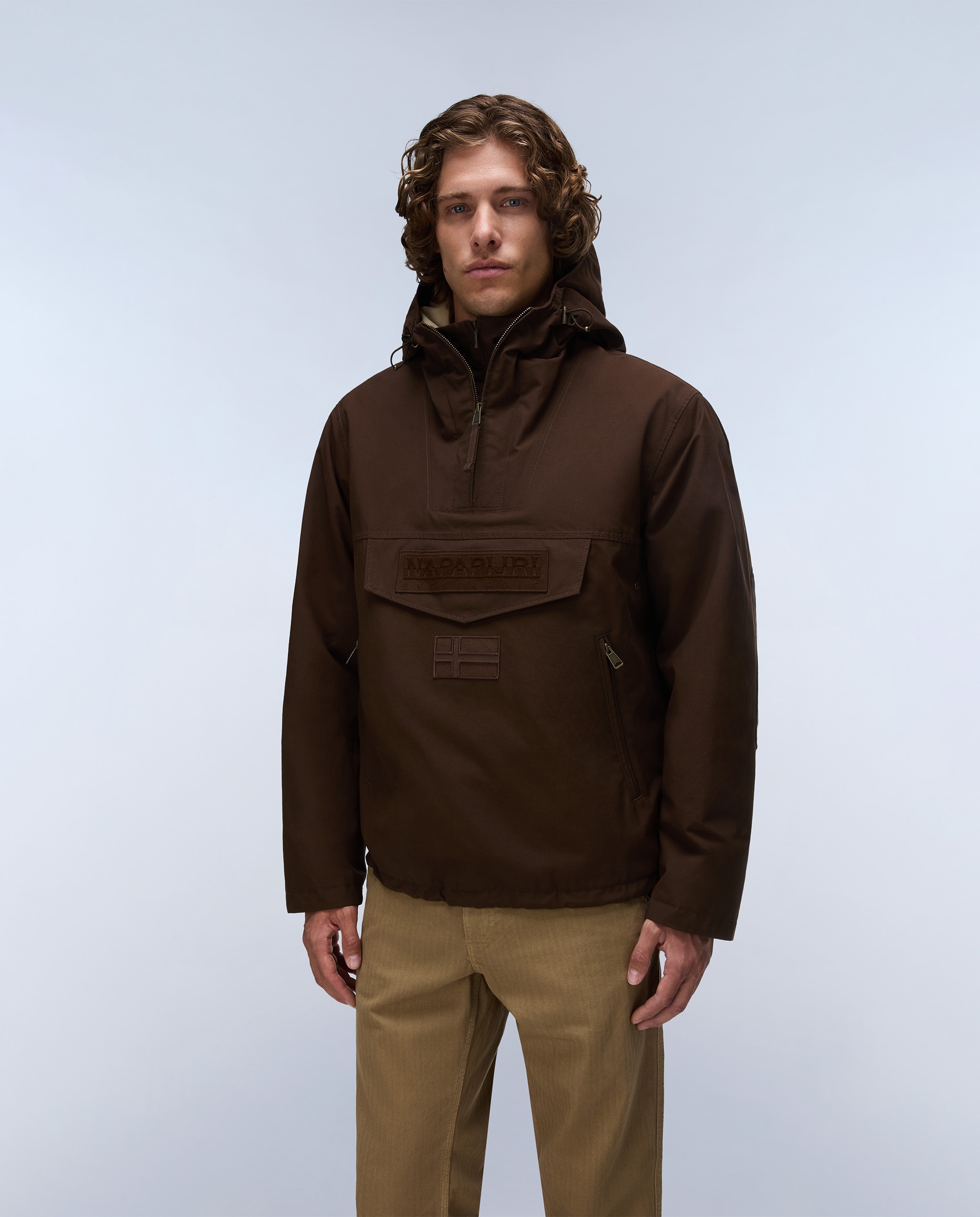 Parka de hombre rainforest next cot - Napapijri - Marrón chocolate Marrón chocolate-3