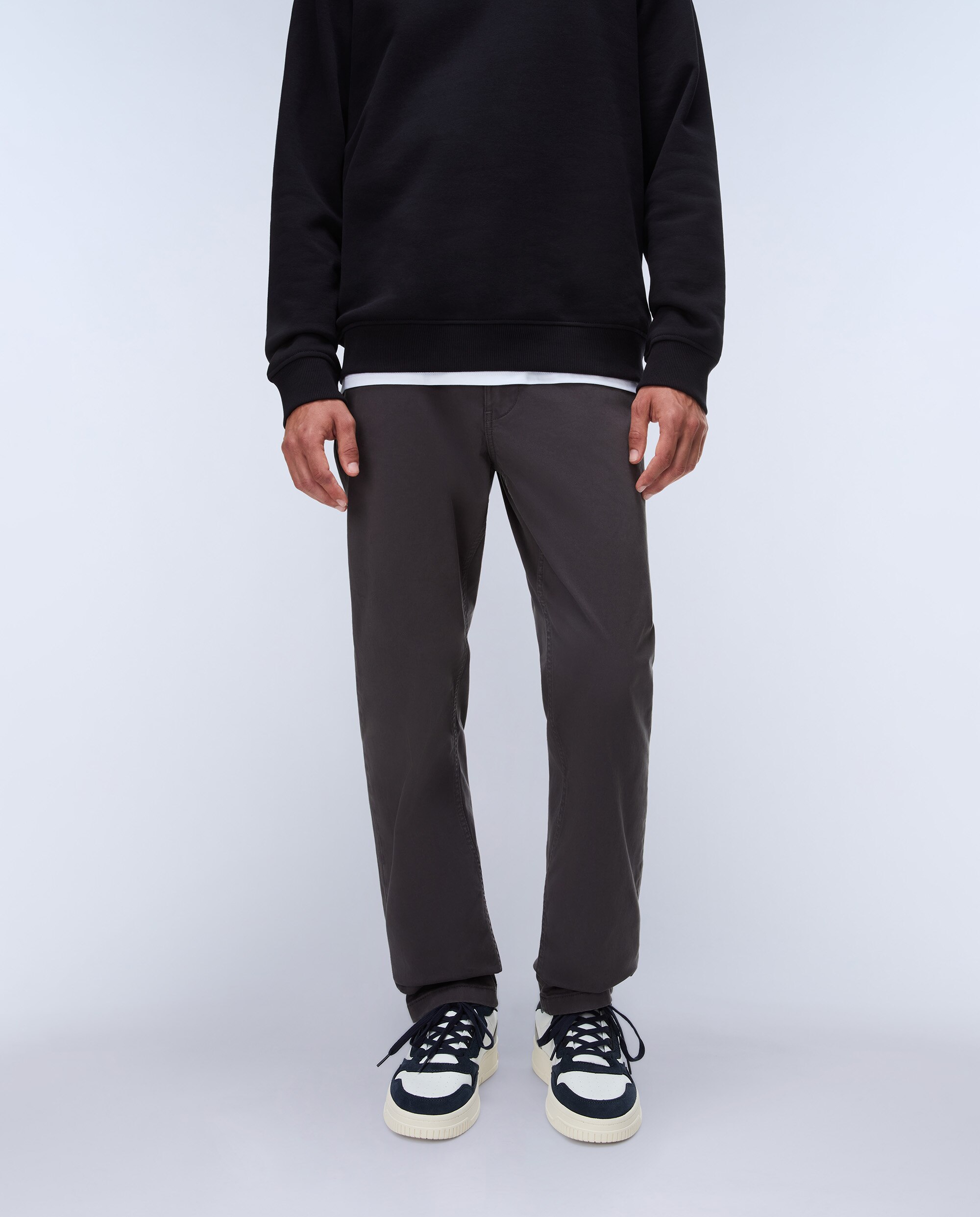 Chinos de hombre puyo de corte regular - Napapijri - Gris oscuro Gris oscuro-1