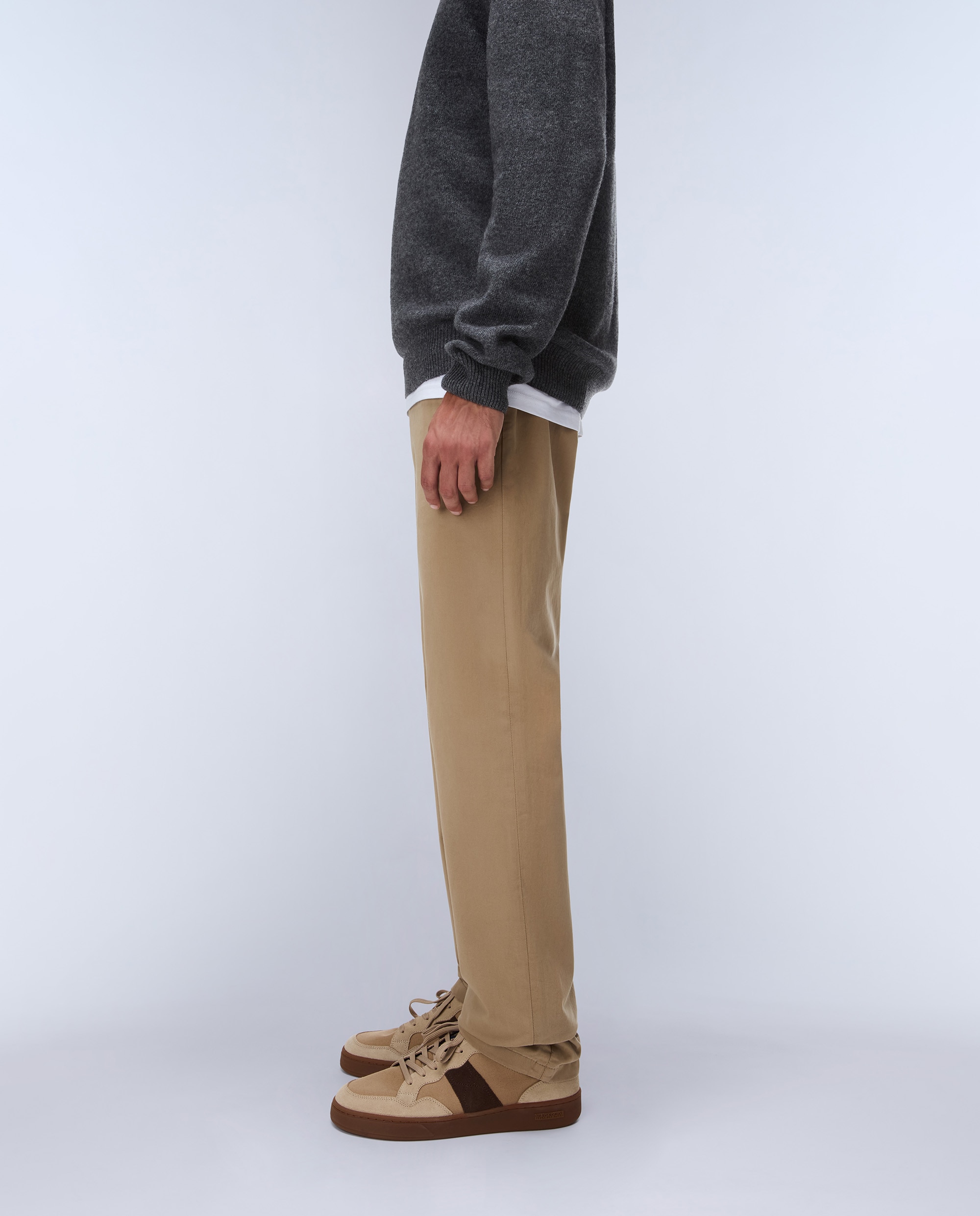 Chinos de hombre puyo de corte regular - Napapijri - Marrón piedra Marrón piedra-2