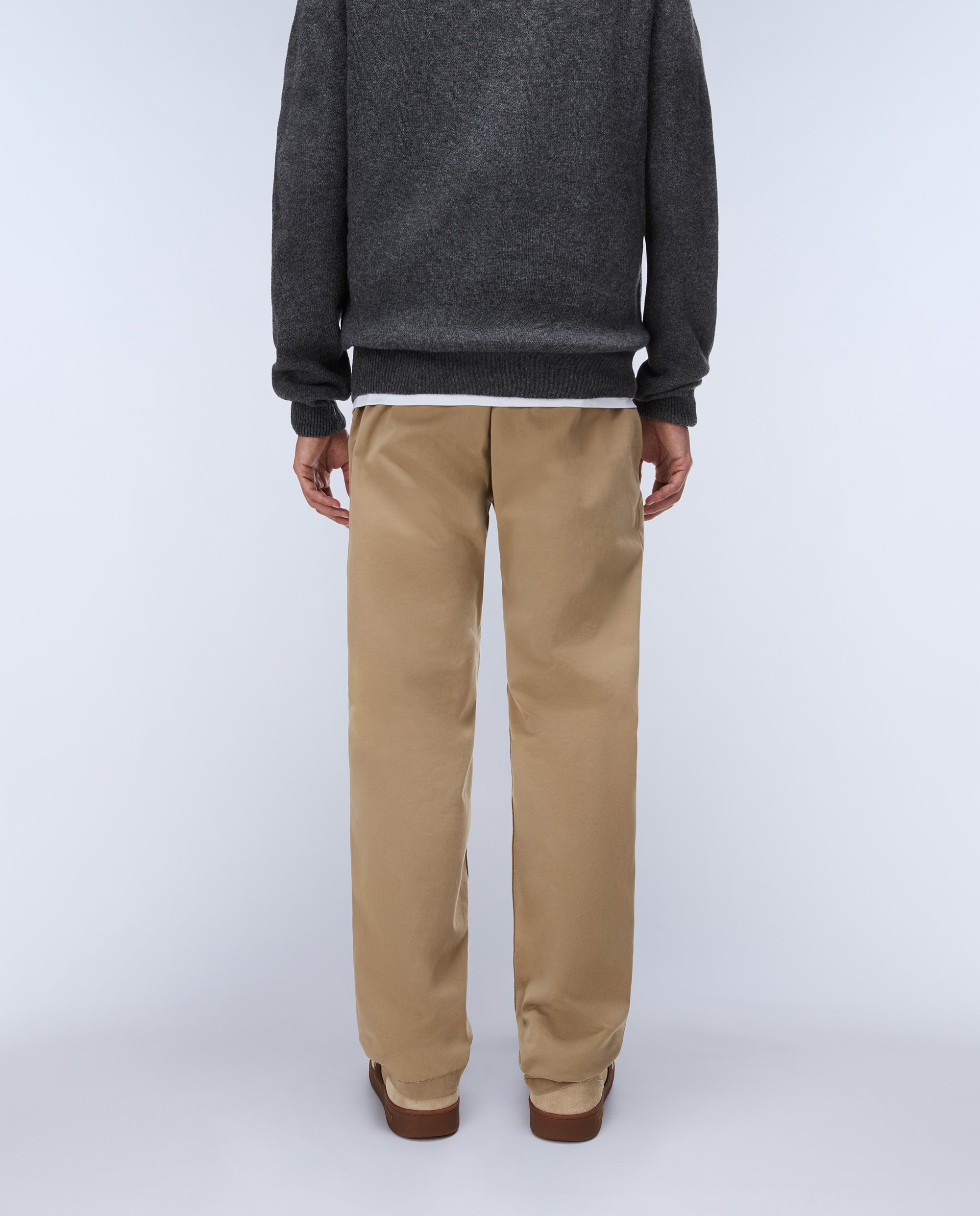 Chinos de hombre puyo de corte regular - Napapijri - Marrón piedra Marrón piedra-3