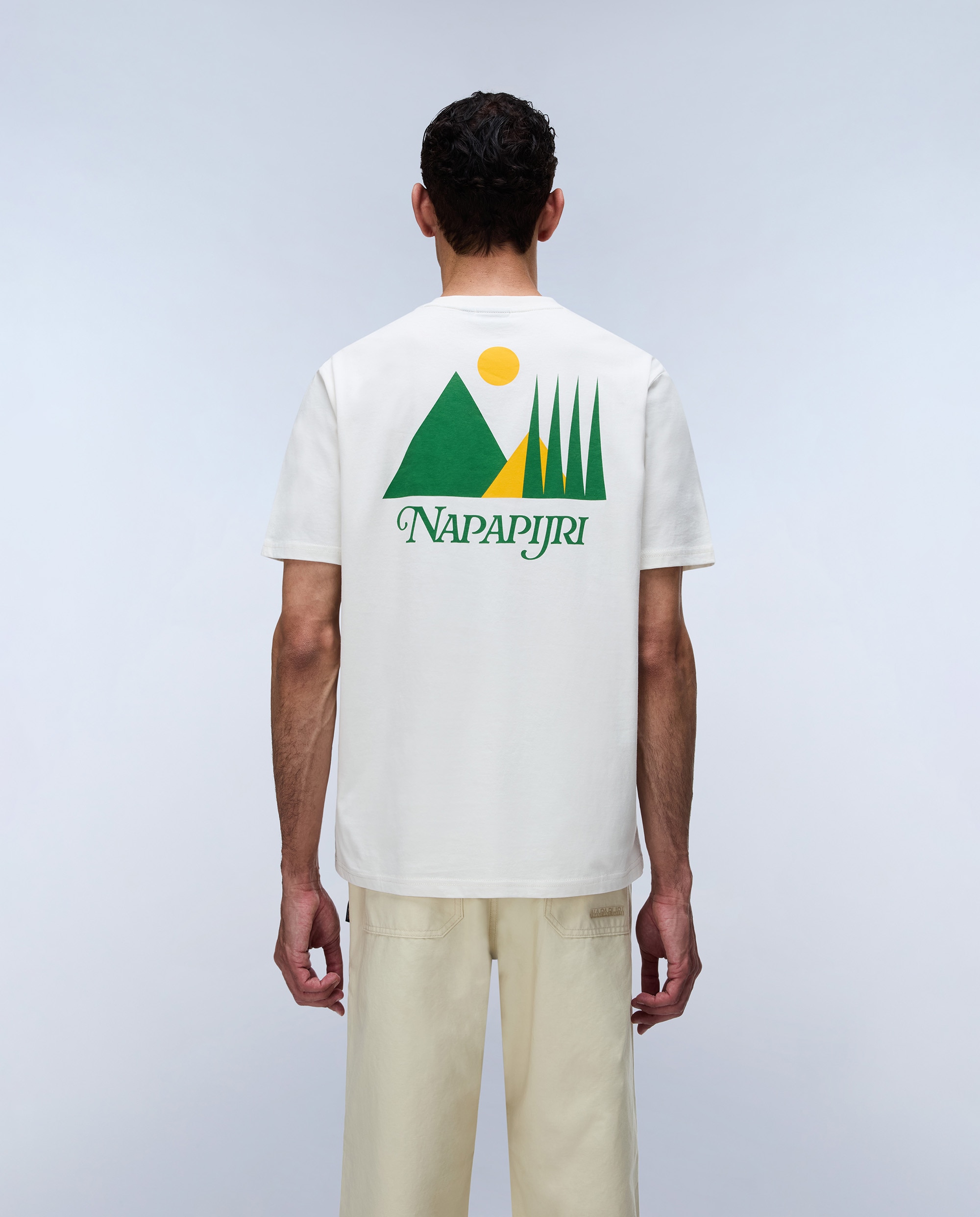 Imagen 3 de Camiseta de hombre yose de manga corta - Napapijri - Beige Beige