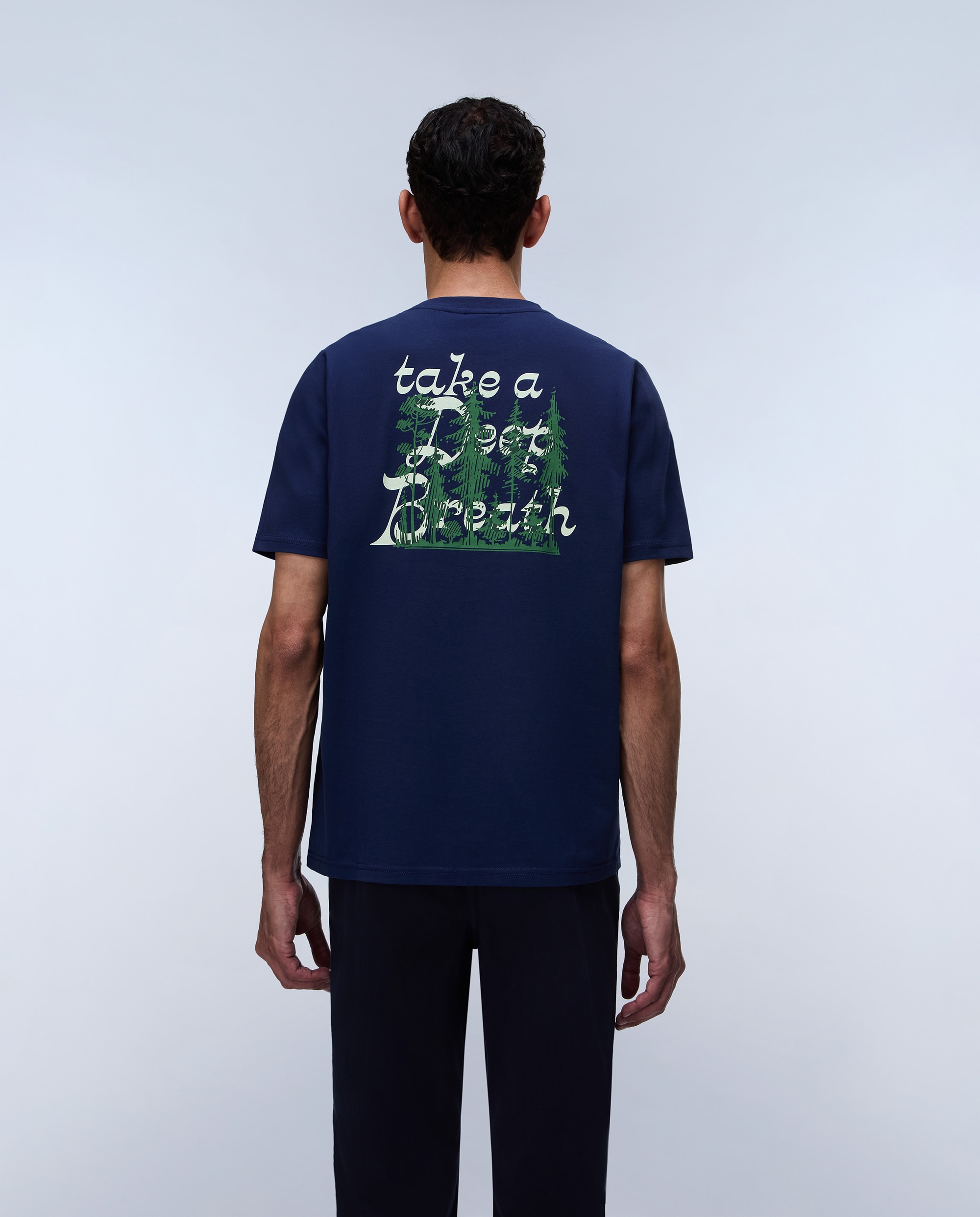Imagen 3 de Camiseta de hombre yose de manga corta - Napapijri - Azul oscuro Azul oscuro