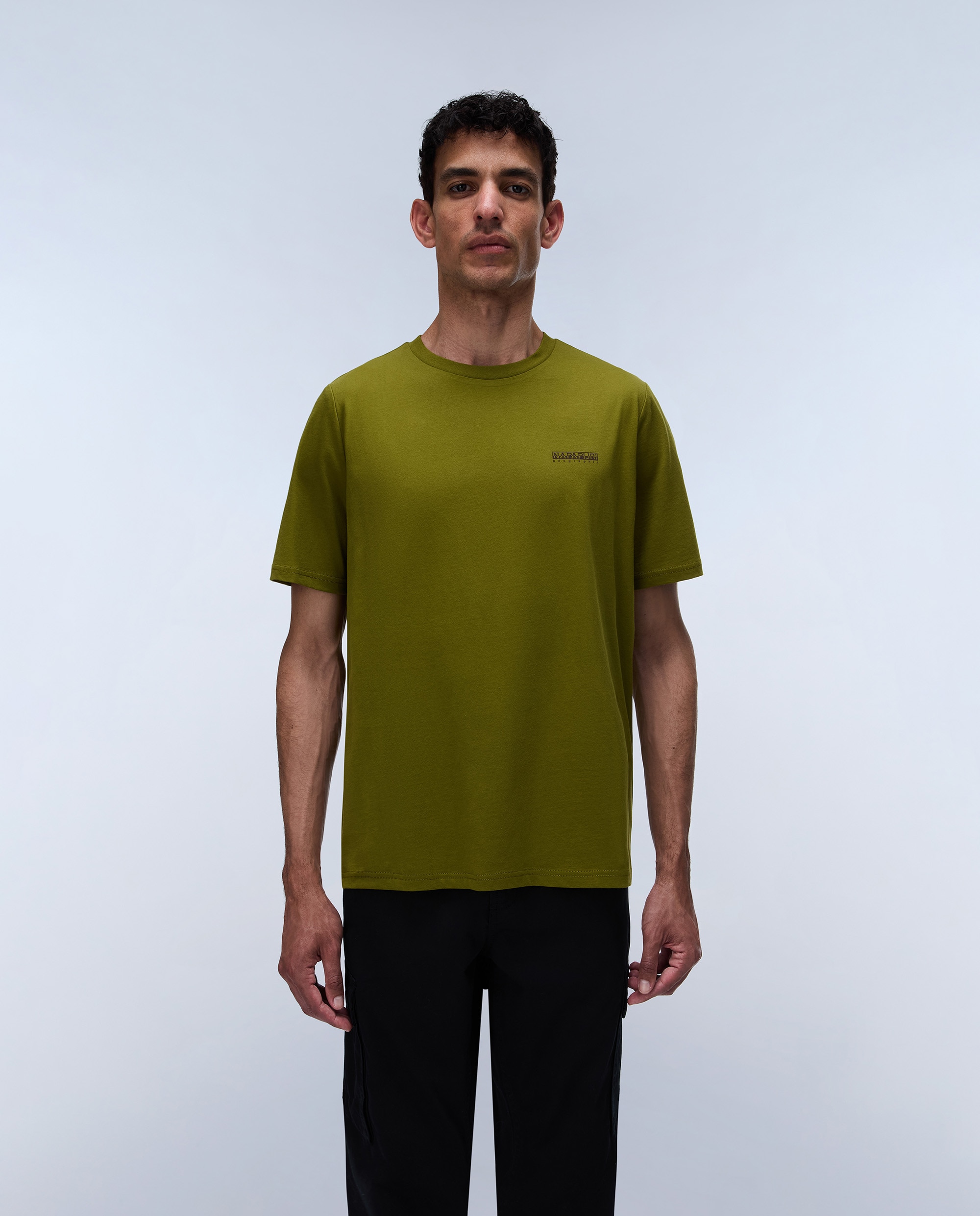 Imagen 1 de Camiseta de hombre yose de manga corta - Napapijri - Verde Oliva Verde Oliva