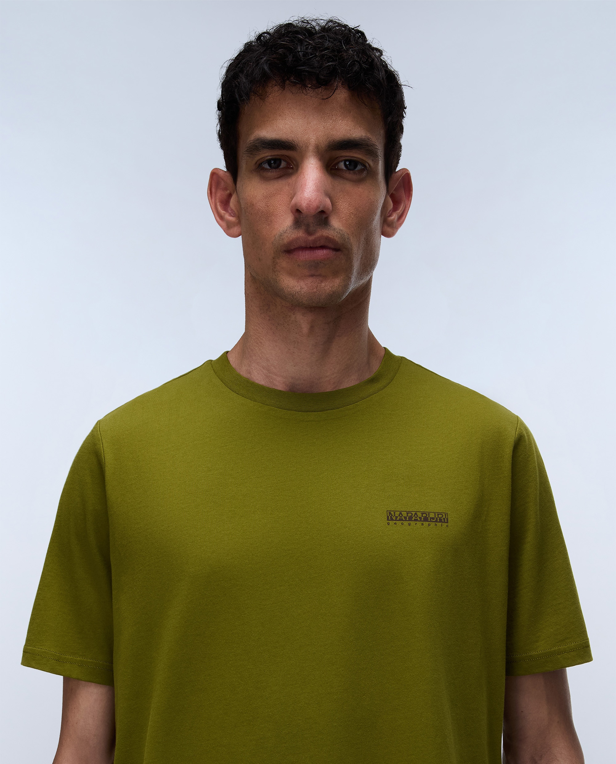 Imagen 2 de Camiseta de hombre yose de manga corta - Napapijri - Verde Oliva Verde Oliva