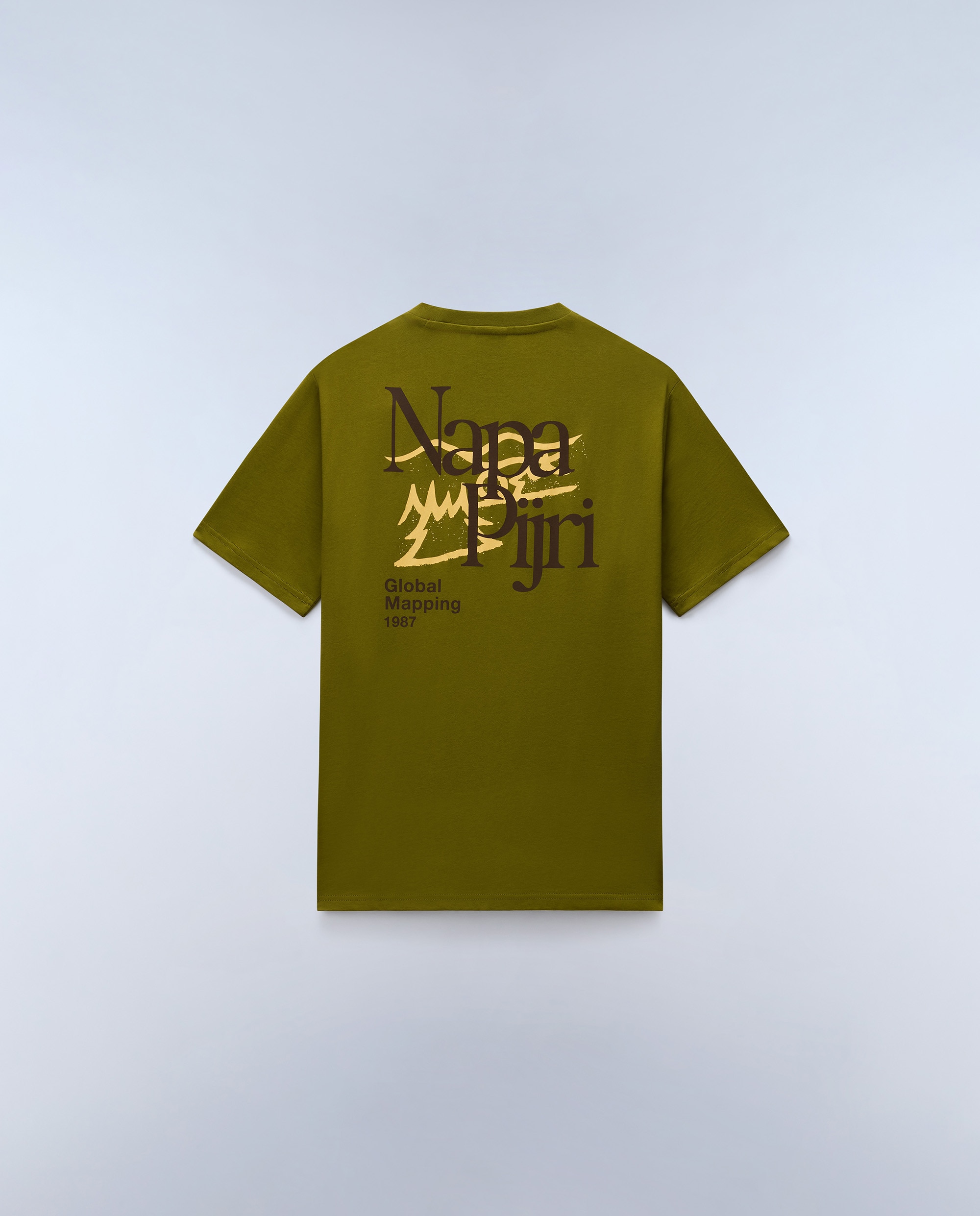 Imagen 6 de Camiseta de hombre yose de manga corta - Napapijri - Verde Oliva Verde Oliva