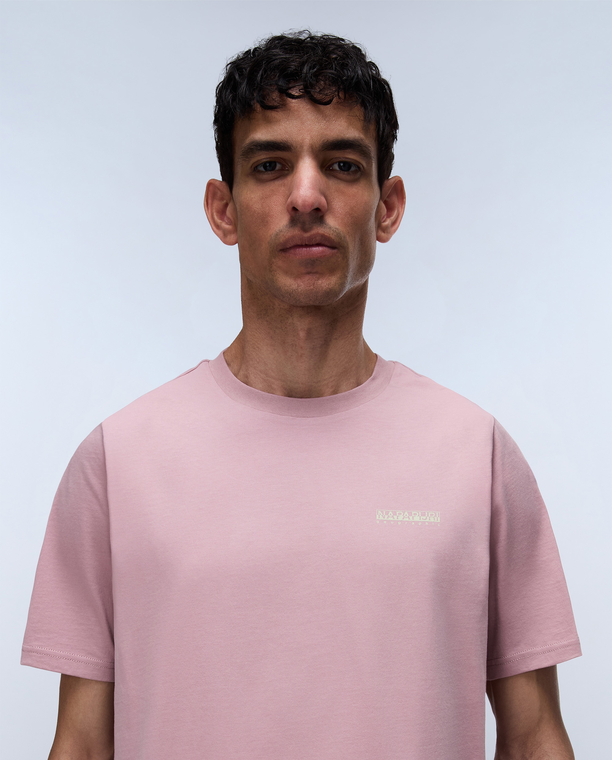 Imagen 2 de Camiseta de hombre yose de manga corta - Napapijri - Rosa pastel Rosa pastel