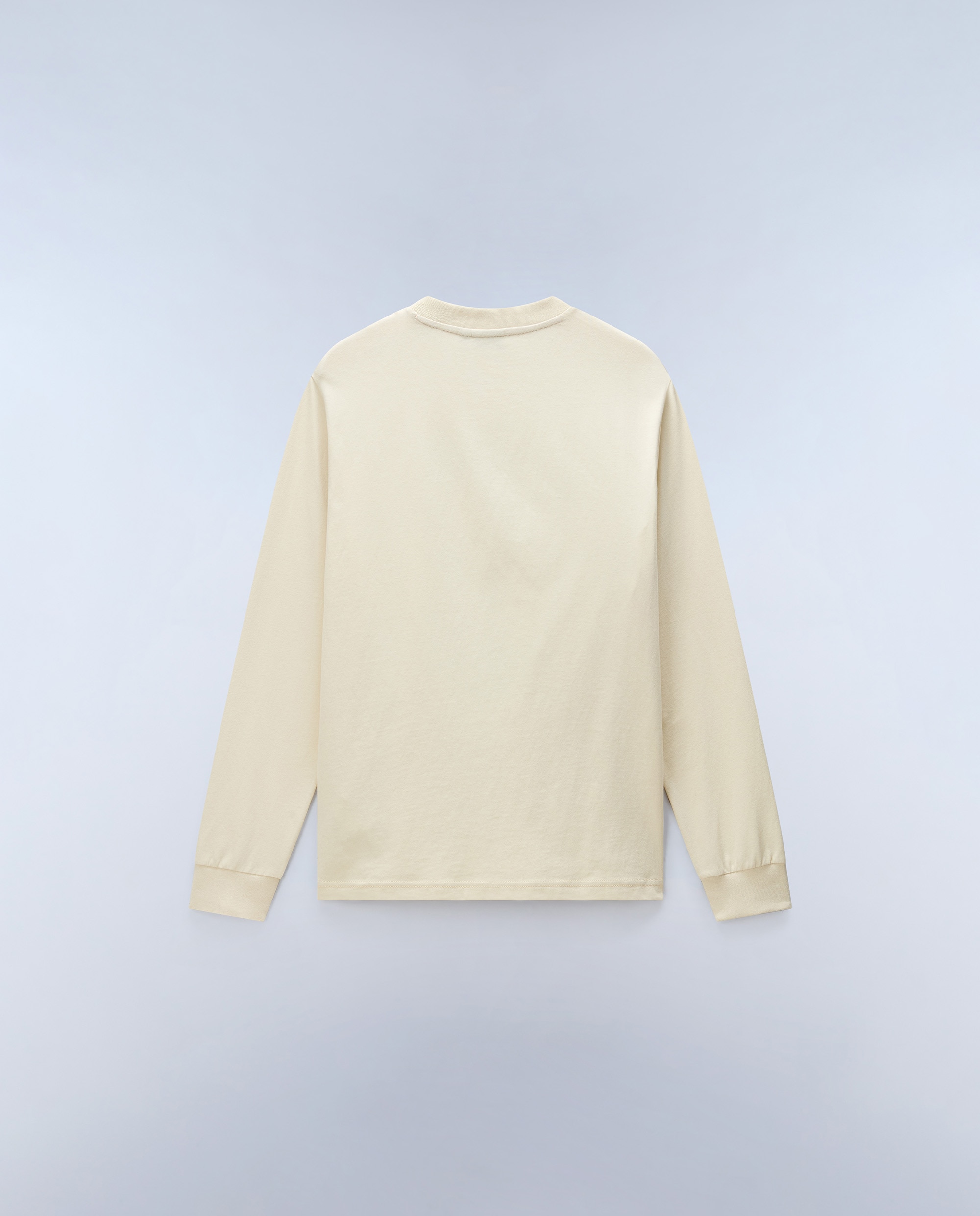 Camiseta de hombre tee de manga larga - Napapijri - Beige Beige-4