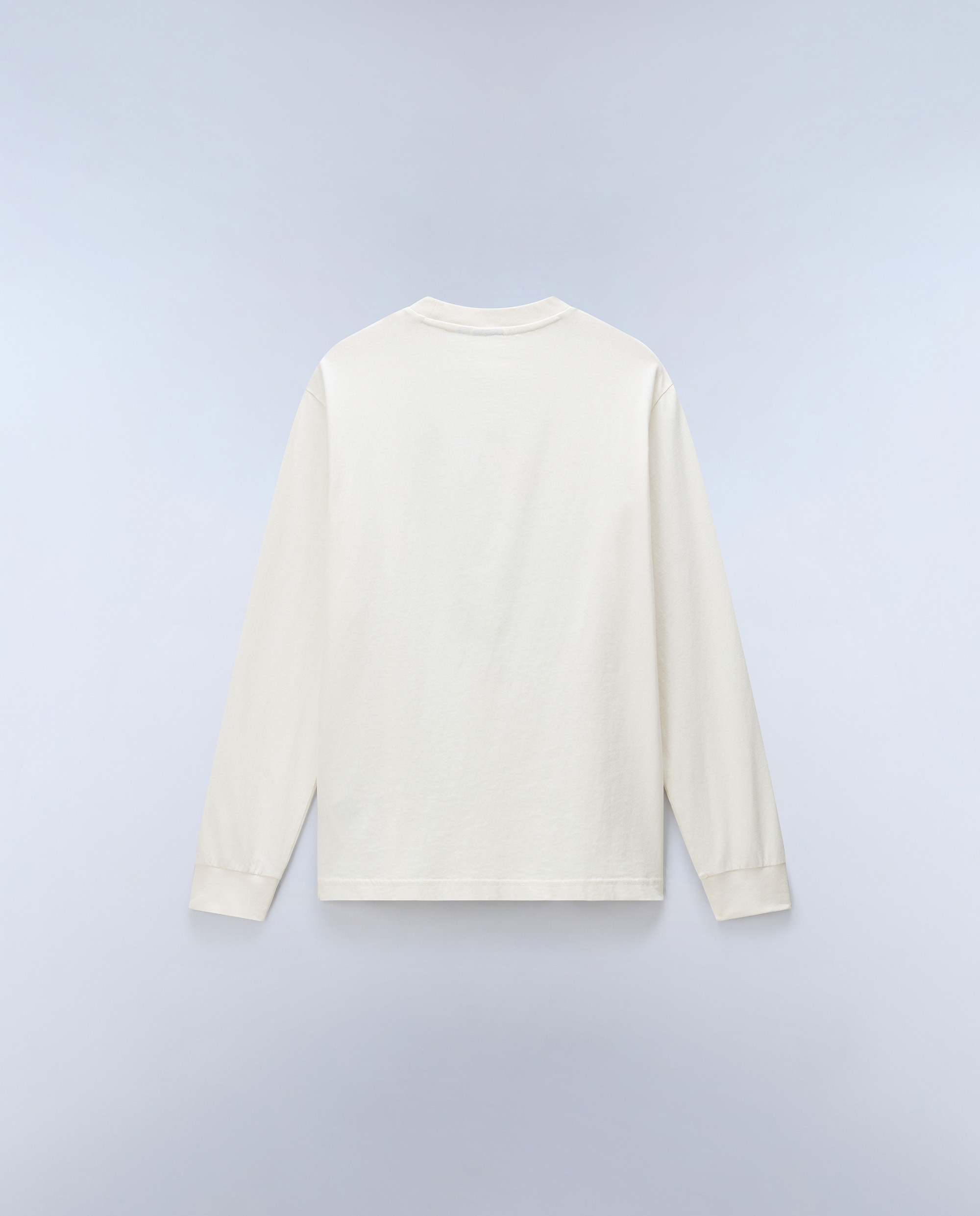 Camiseta de hombre tee de manga larga - Napapijri - Crema Crema-4
