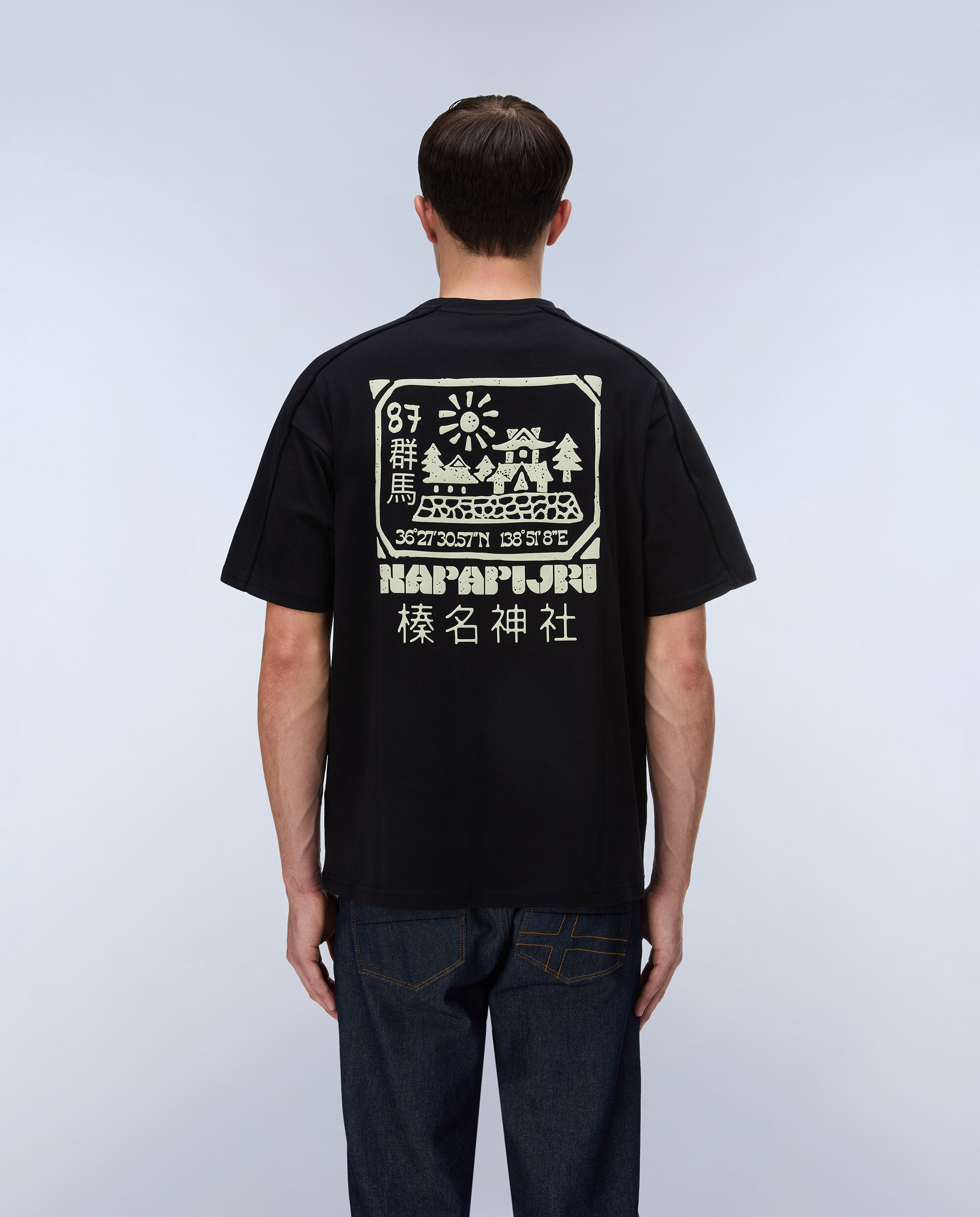 Imagen 4 de Camiseta de hombre teza de manga corta - Napapijri - Negro Negro