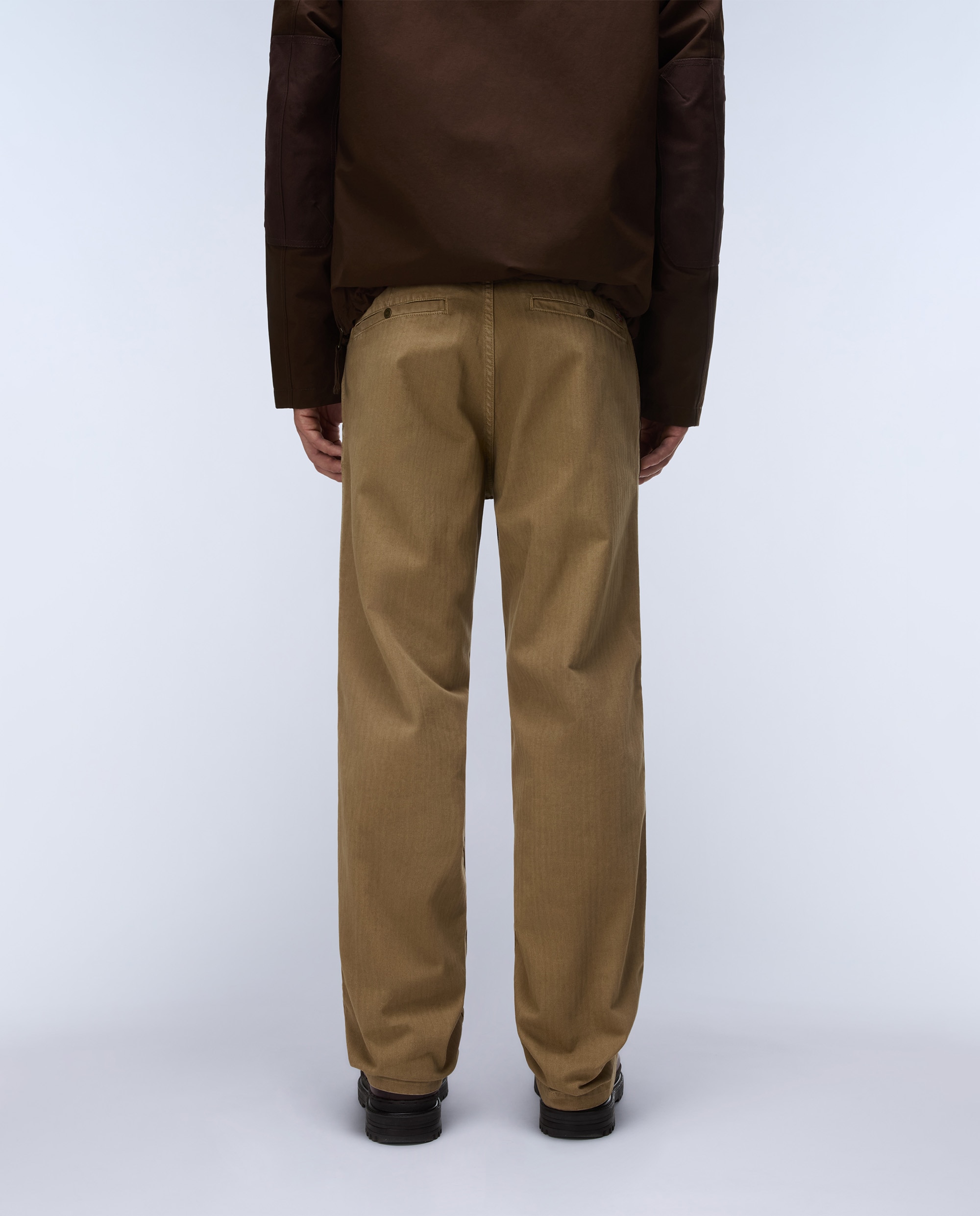 Pantalón chino de hombre m-khaima largo de corte regular - Napapijri - Marrón piedra Marrón piedra-3