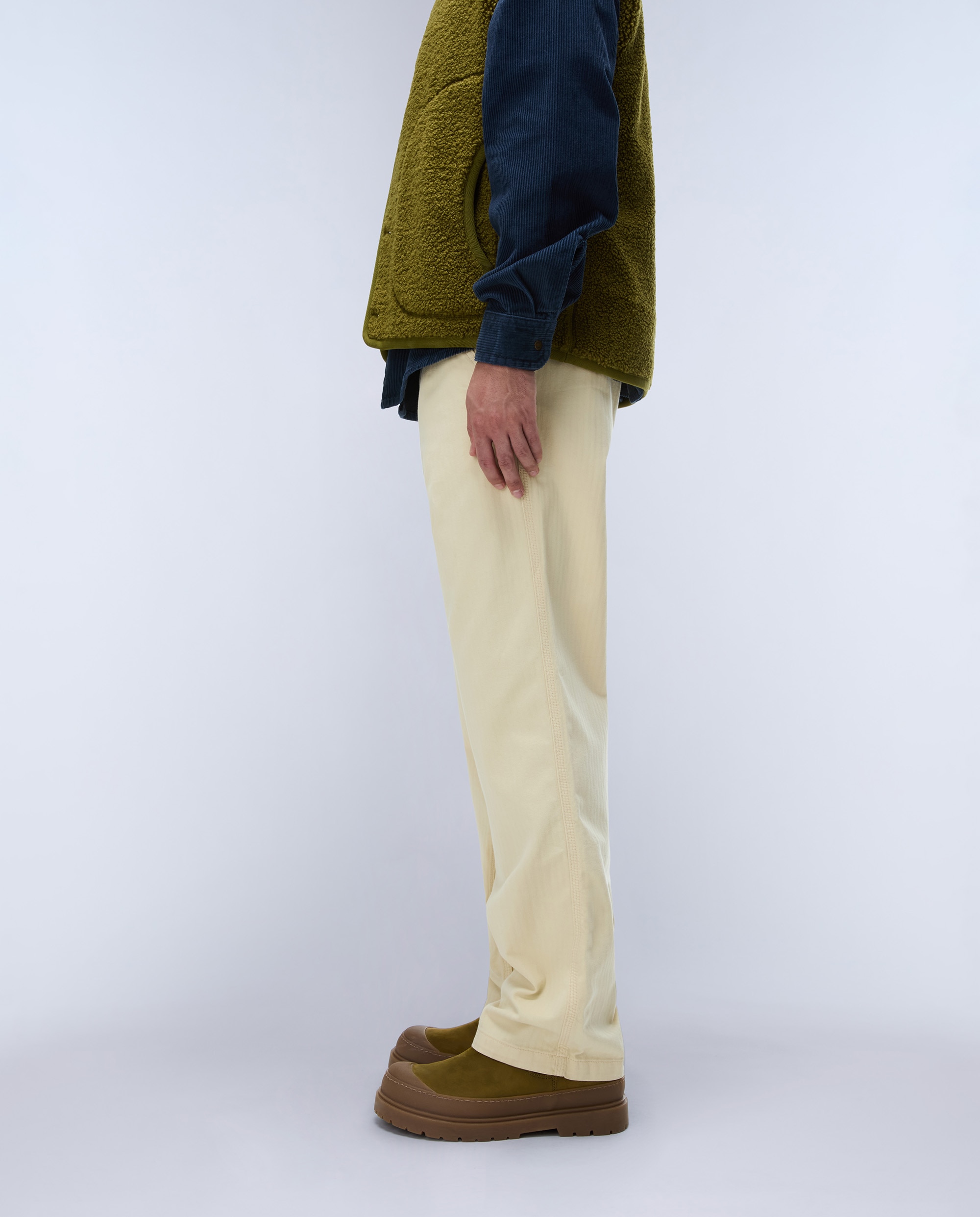 Pantalón chino de hombre m-khaima largo de corte regular - Napapijri - Hueso Hueso-3