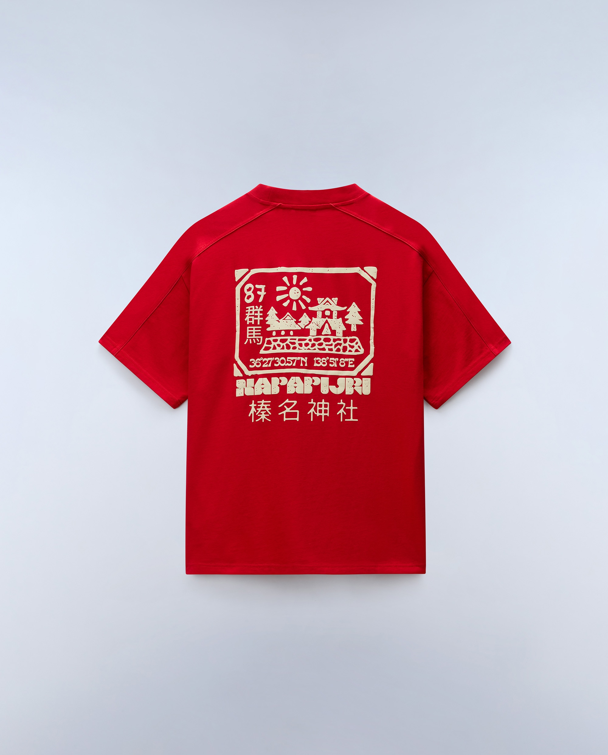 Imagen 7 de Camiseta de hombre teza de manga corta - Napapijri - Granate Granate