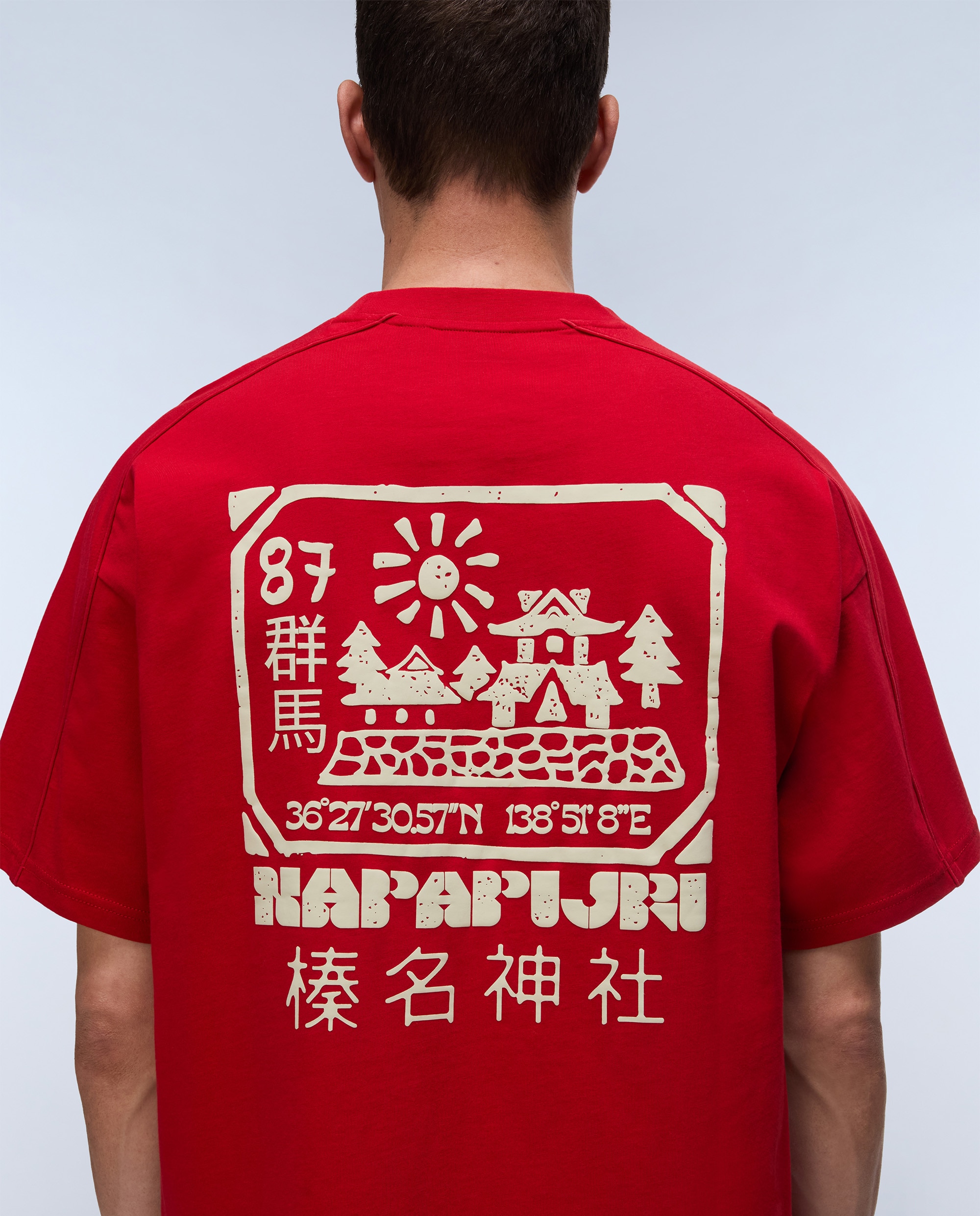 Imagen 5 de Camiseta de hombre teza de manga corta - Napapijri - Granate Granate
