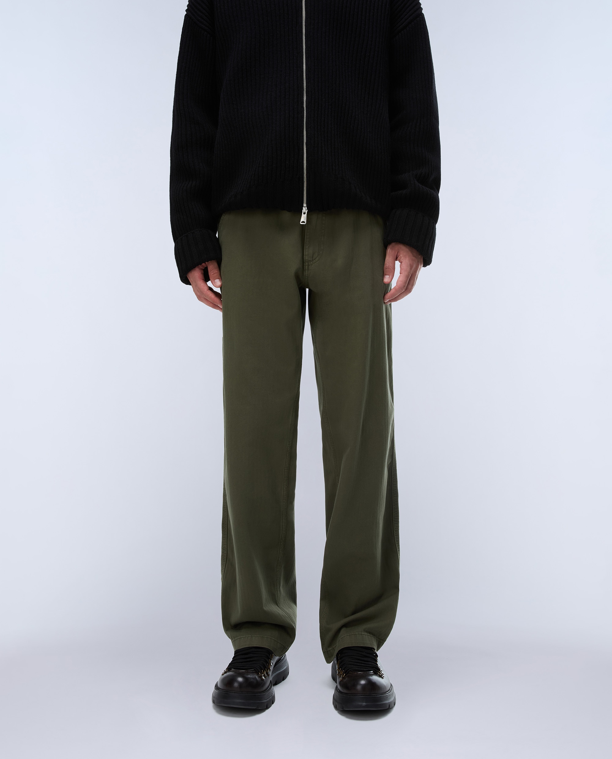 Pantalón chino de hombre m-khaima largo de corte regular - Napapijri - Verde Oliva Verde Oliva-2