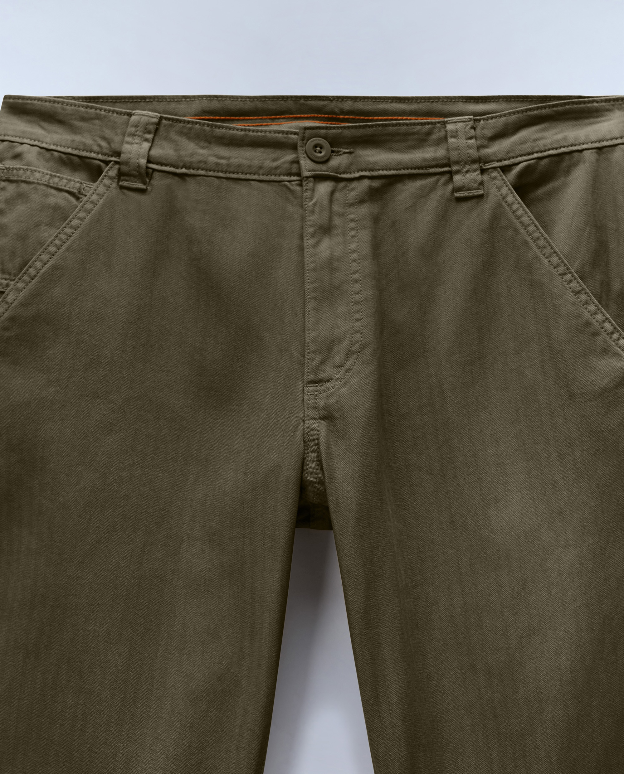 Pantalón chino de hombre m-khaima largo de corte regular - Napapijri - Verde Oliva Verde Oliva-3