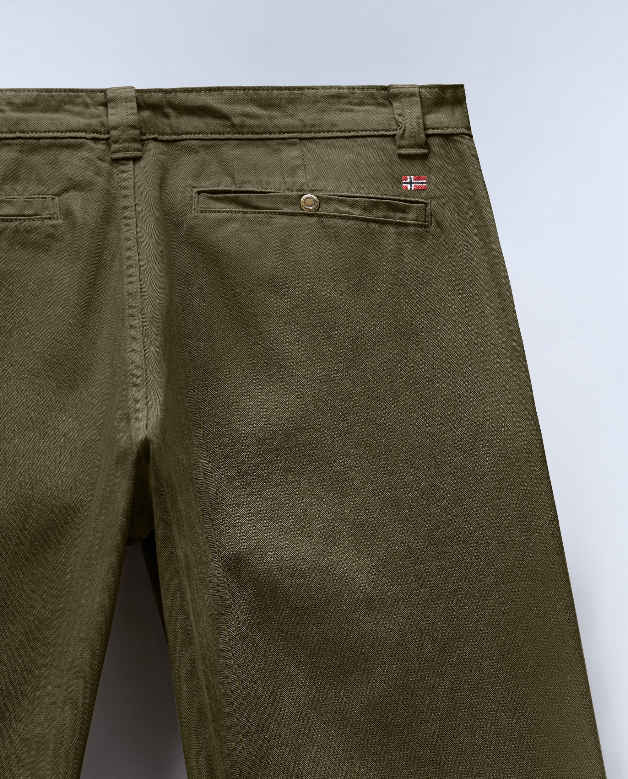 Pantalón chino de hombre m-khaima largo de corte regular - Napapijri - Verde Oliva Verde Oliva-5