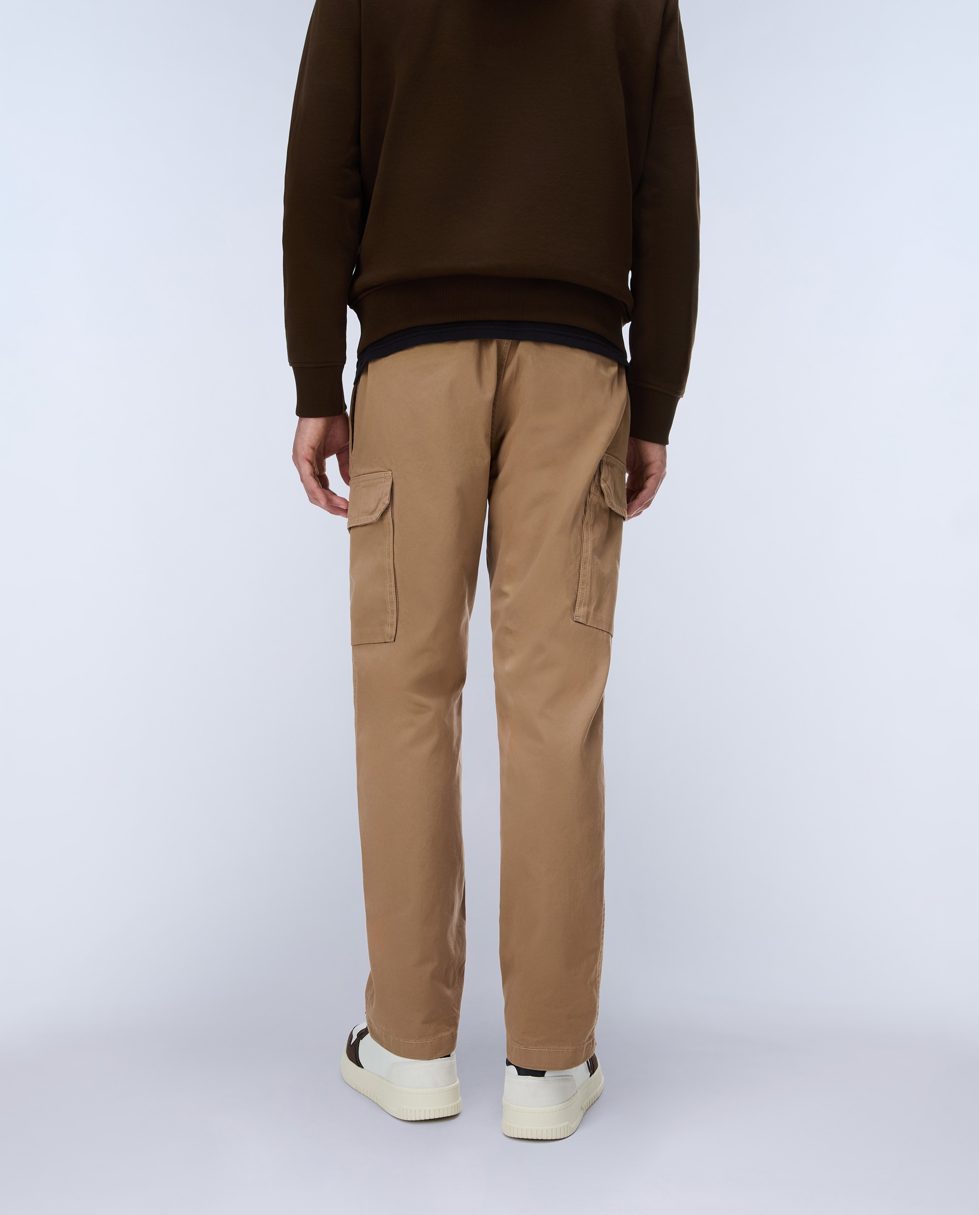 Pantalones cargo de hombre m-cargo largos de corte regular - Napapijri - Marrón piedra Marrón piedra-3