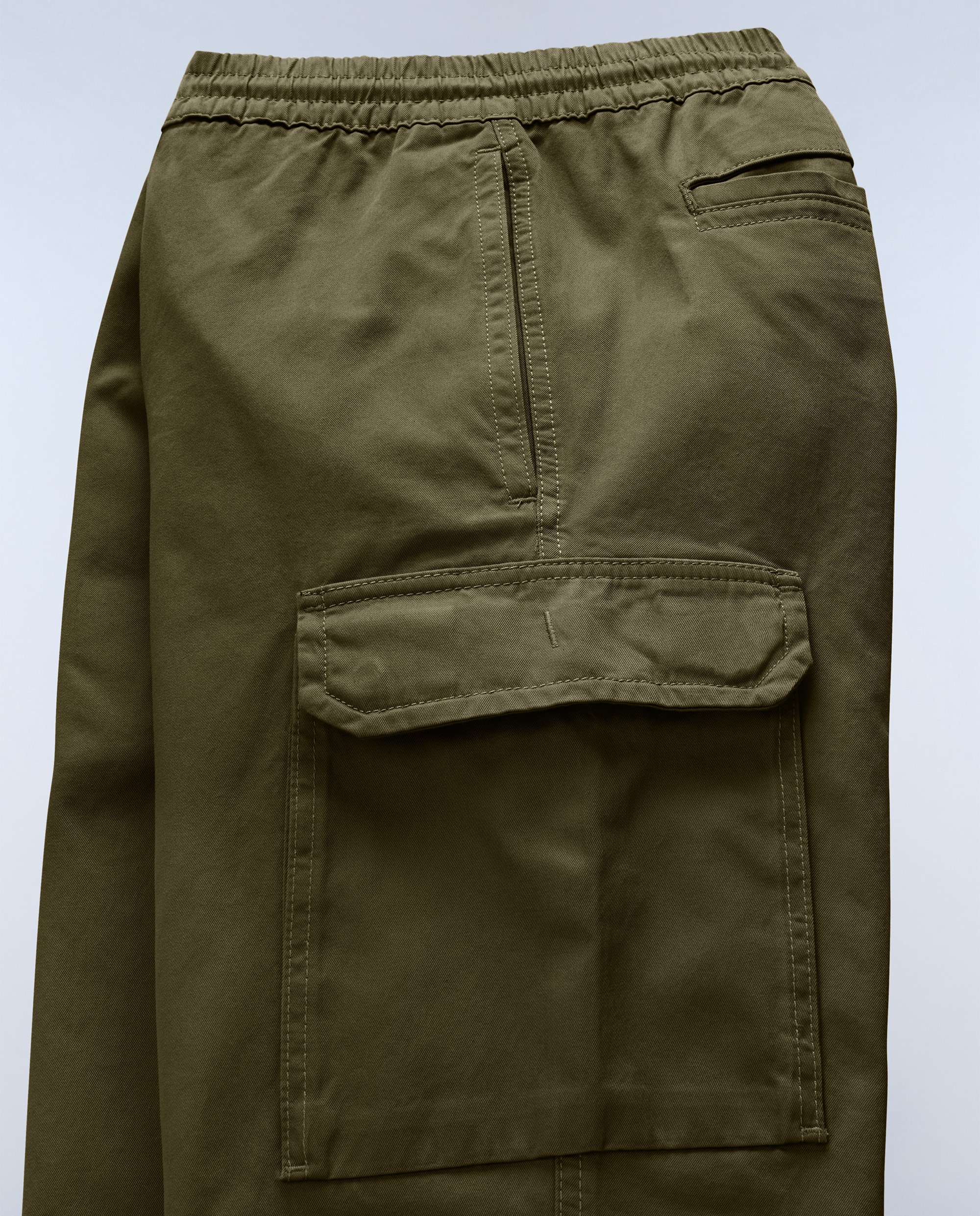 Pantalones cargo de hombre m-cargo largos de corte regular - Napapijri - Verde Oliva Verde Oliva-5