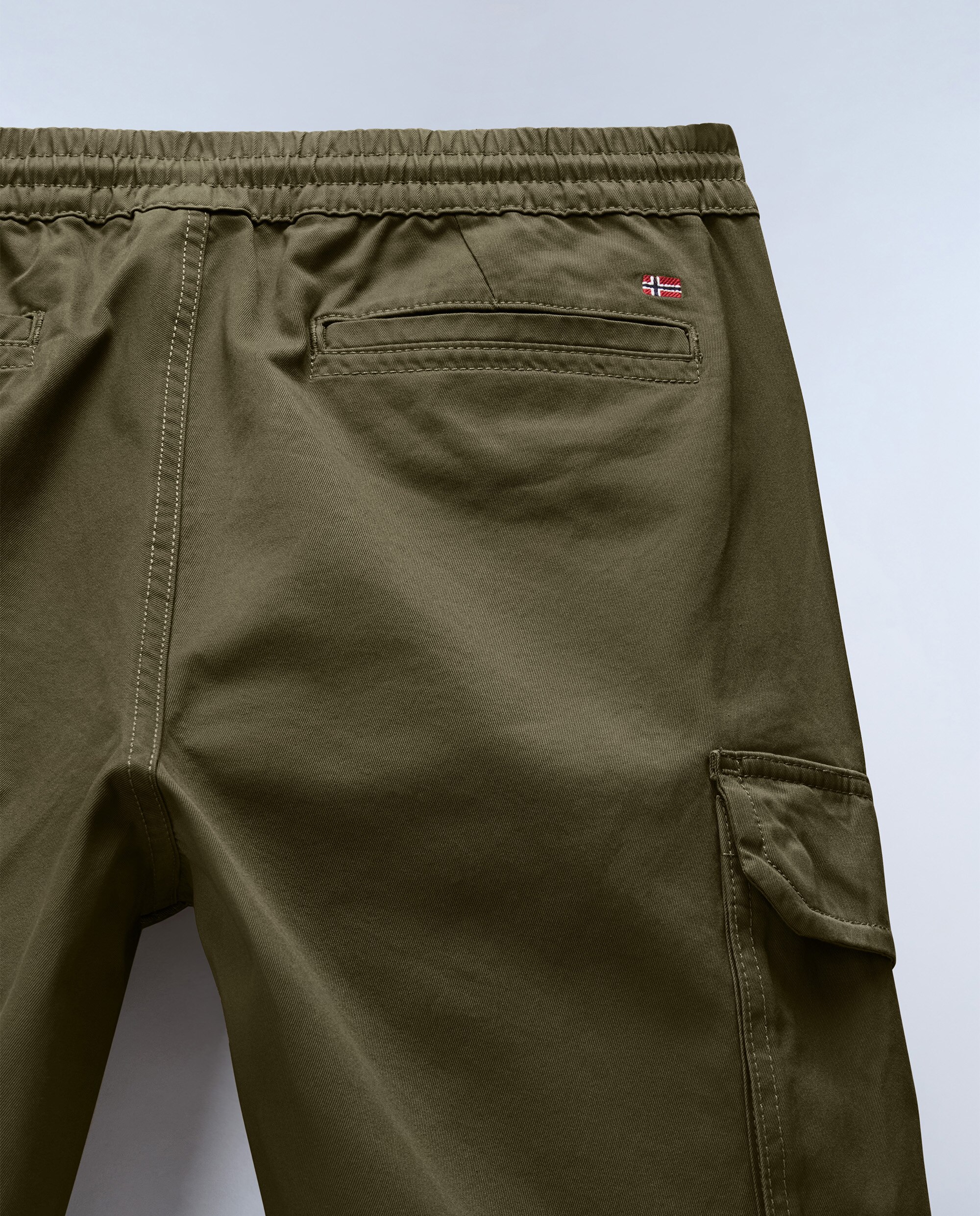 Pantalones cargo de hombre m-cargo largos de corte regular - Napapijri - Verde Oliva Verde Oliva-6