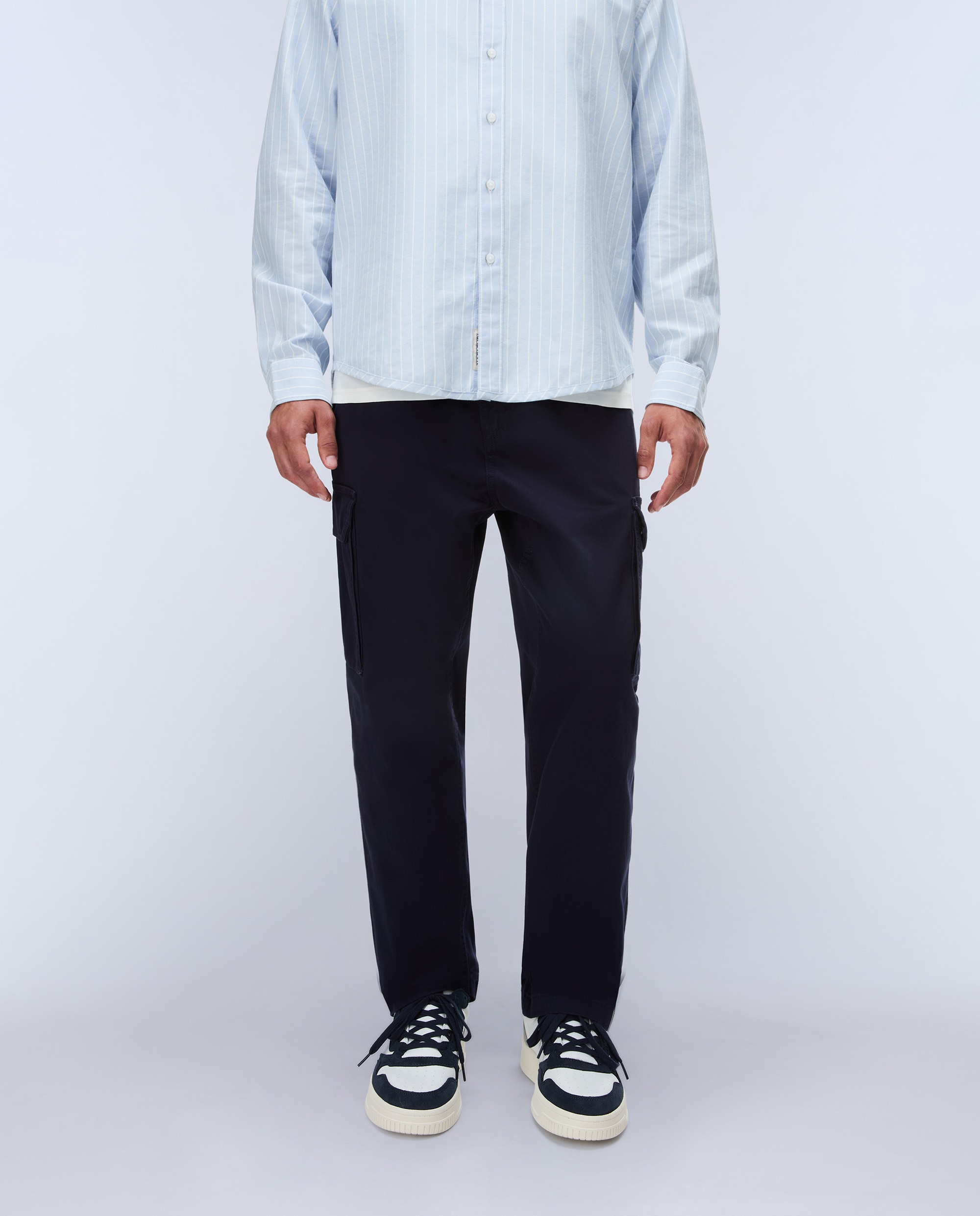 Pantalones cargo de hombre m-cargo largos de corte regular - Napapijri - Azul marino Azul marino-1
