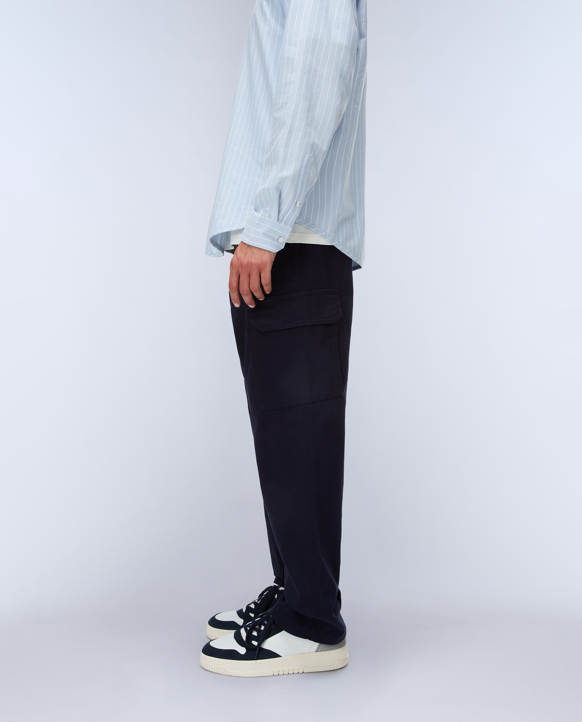Pantalones cargo de hombre m-cargo largos de corte regular - Napapijri - Azul marino Azul marino-2