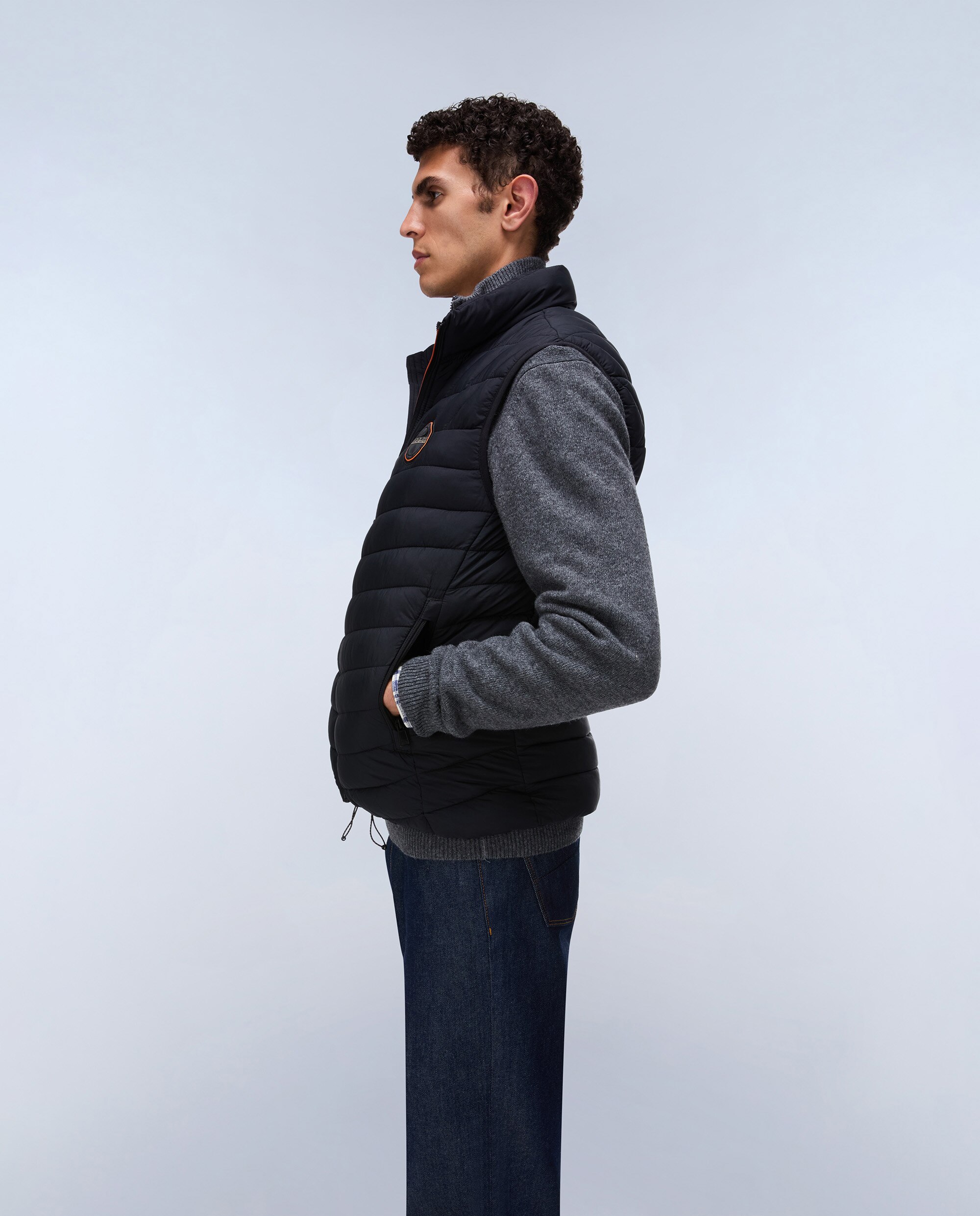 Chaleco de hombre Lapaz guateado - Napapijri - Negro Negro-3