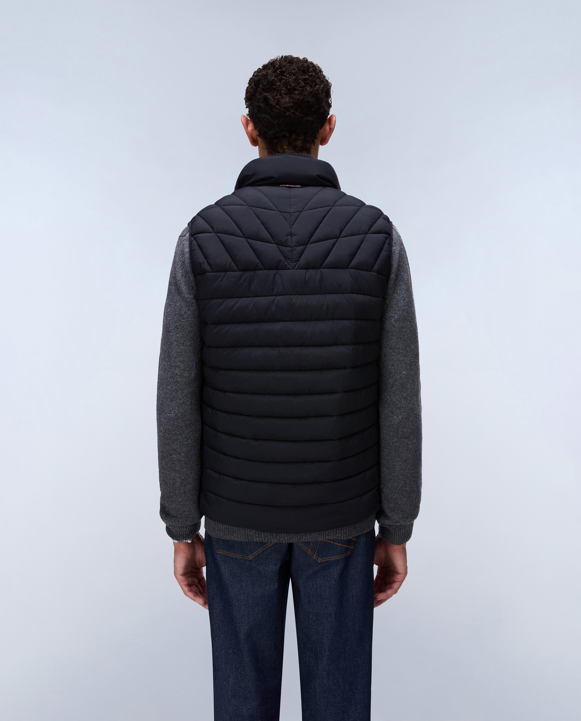 Chaleco de hombre Lapaz guateado - Napapijri - Negro Negro-4
