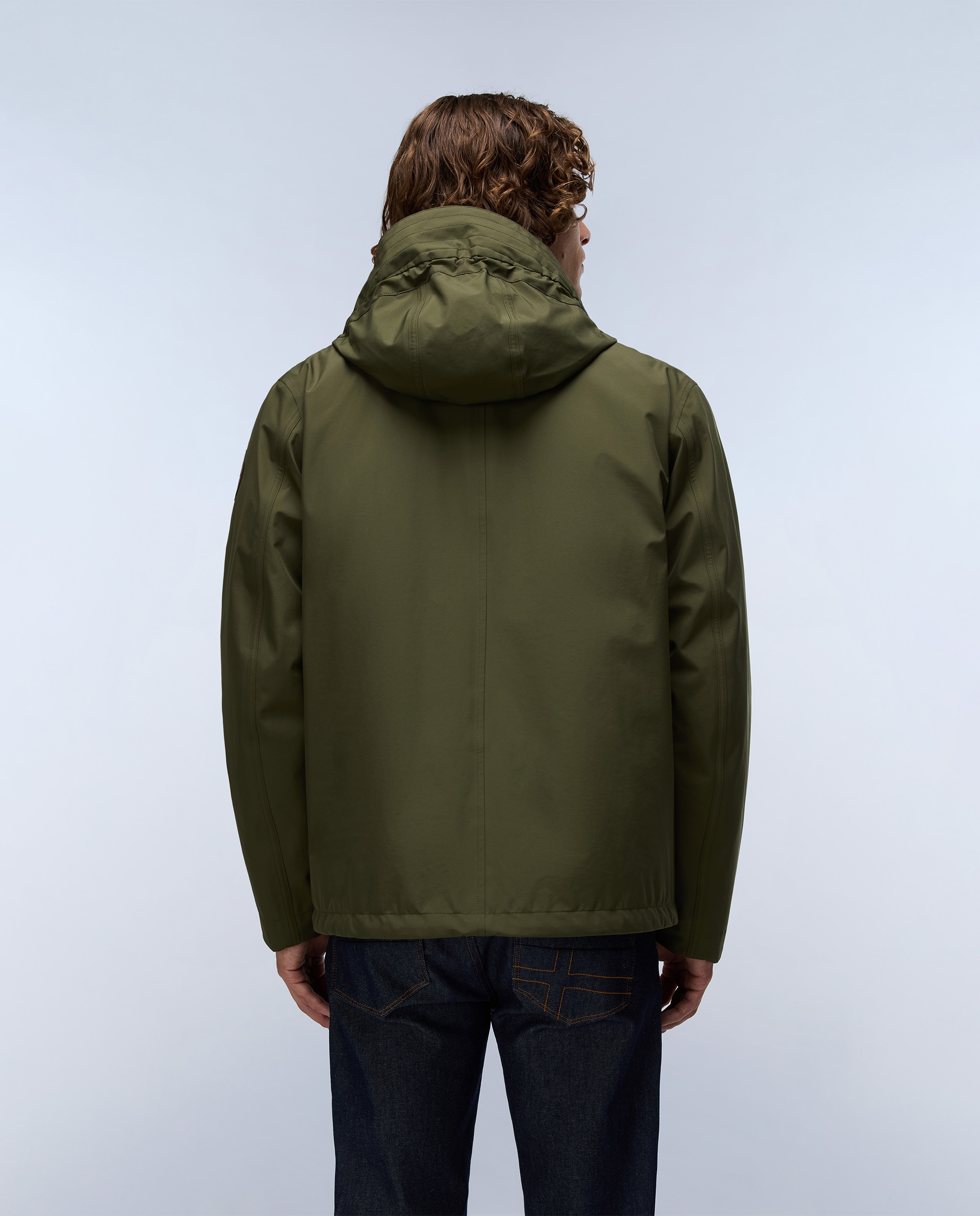 Imagen 5 de Parka de hombre pilloz 3 en 1 impermeable con capucha ajustable - Napapijri - Verde Oliva Verde Oliva