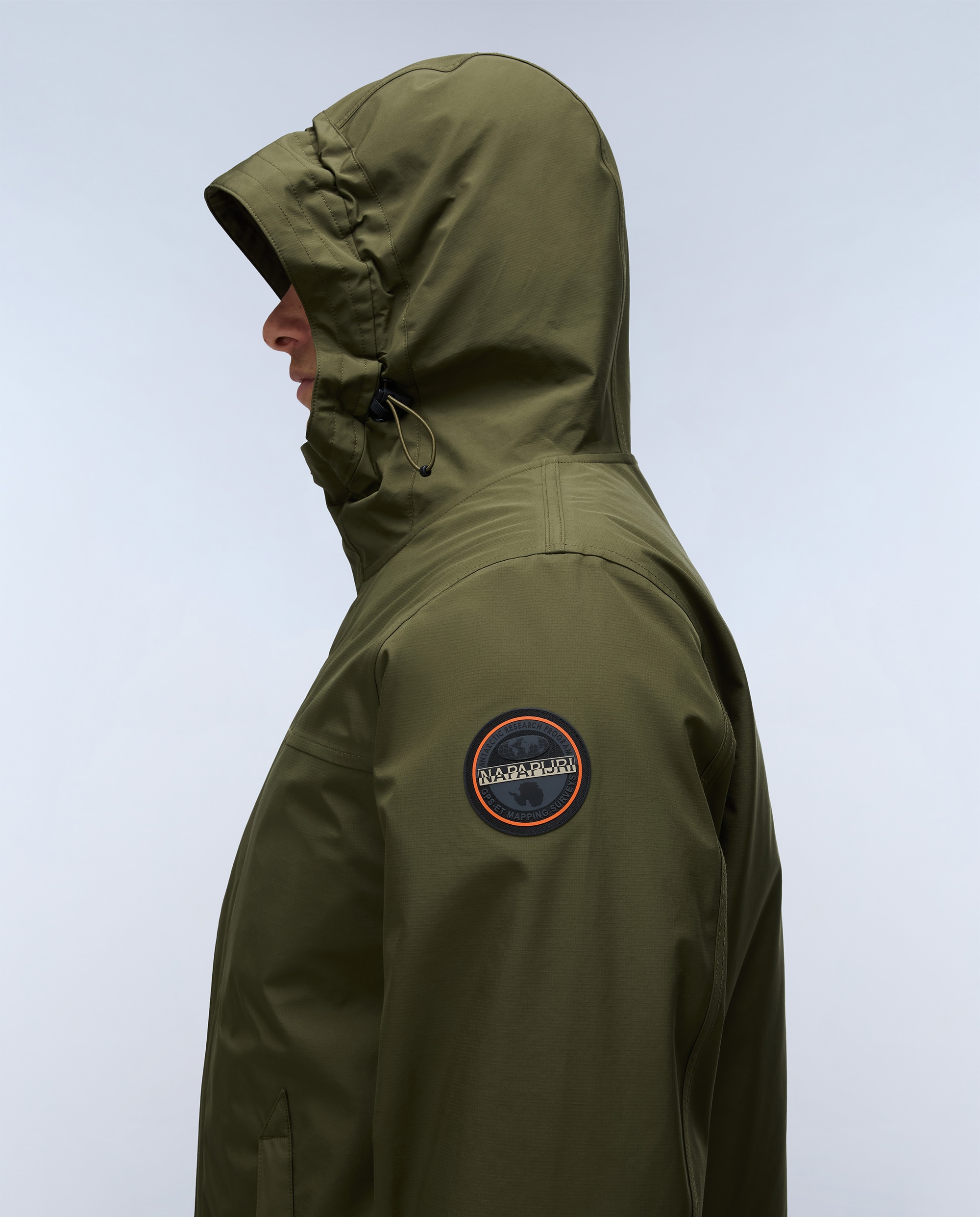 Imagen 6 de Parka de hombre pilloz 3 en 1 impermeable con capucha ajustable - Napapijri - Verde Oliva Verde Oliva