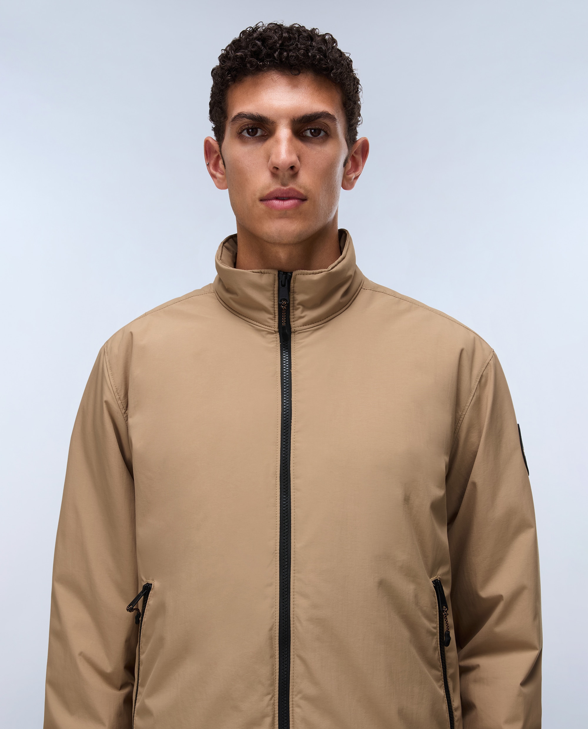 Imagen 2 de Chaqueta de hombre giovi winter 1 encerada con cremallera - Napapijri - Beige Beige