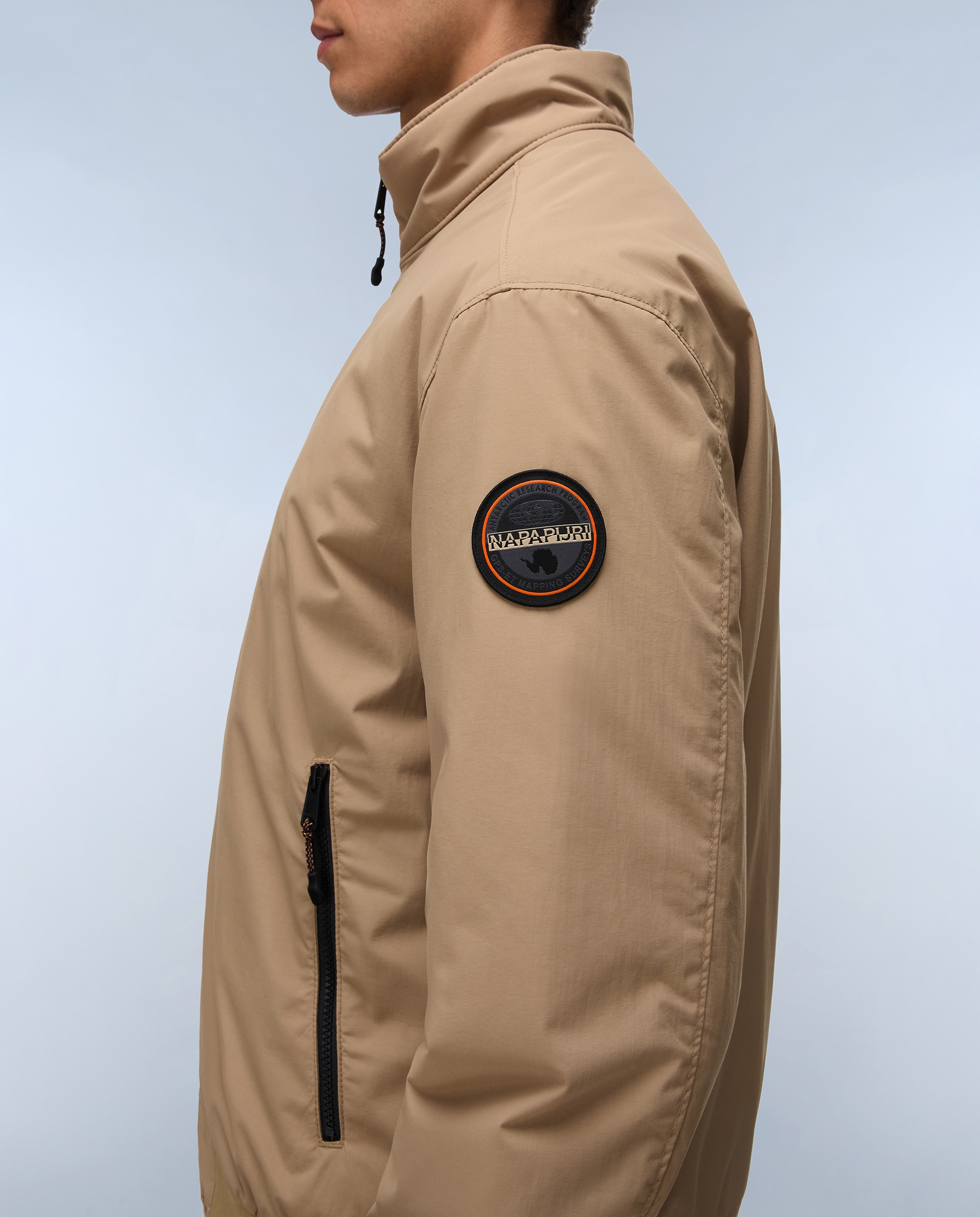 Imagen 5 de Chaqueta de hombre giovi winter 1 encerada con cremallera - Napapijri - Beige Beige