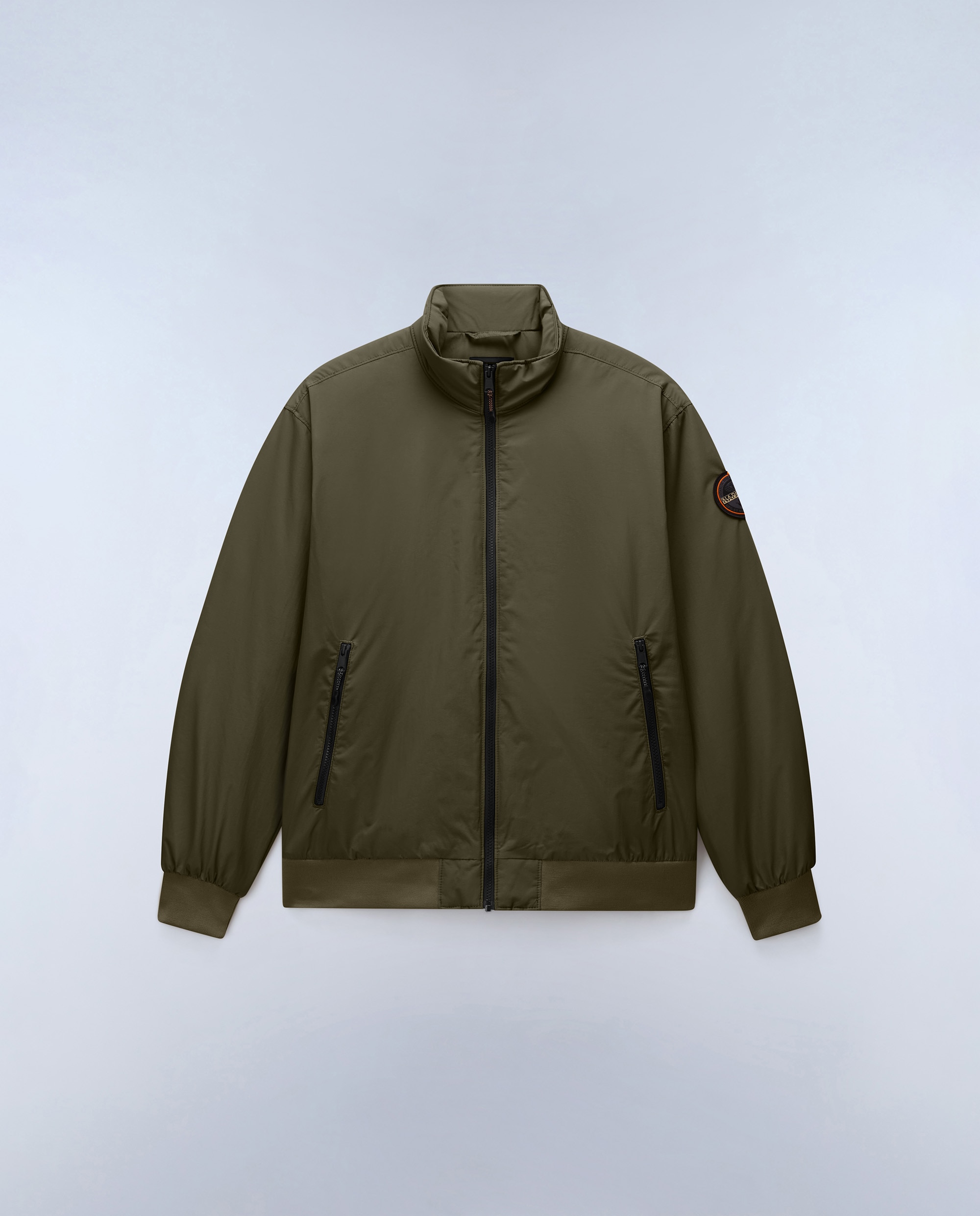 Imagen 7 de Chaqueta de hombre giovi winter 1 encerada con cremallera - Napapijri - Verde grisáceo Verde grisáceo