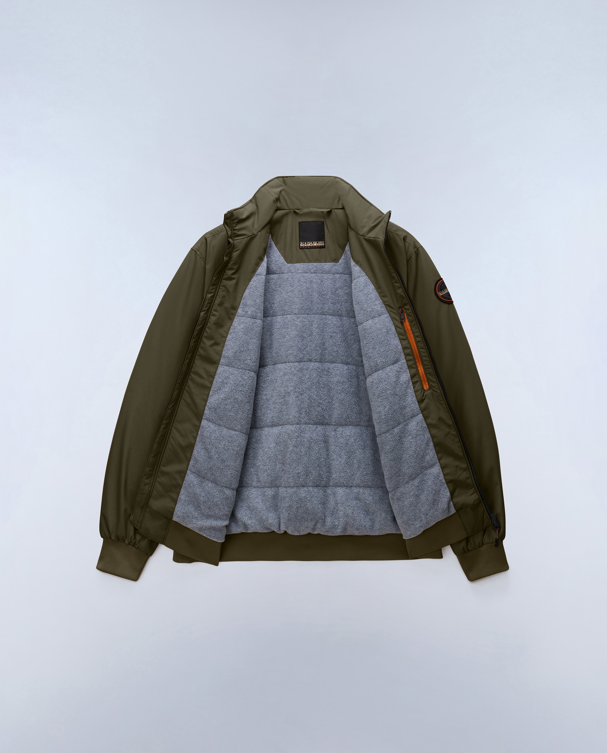 Imagen 6 de Chaqueta de hombre giovi winter 1 encerada con cremallera - Napapijri - Verde grisáceo Verde grisáceo