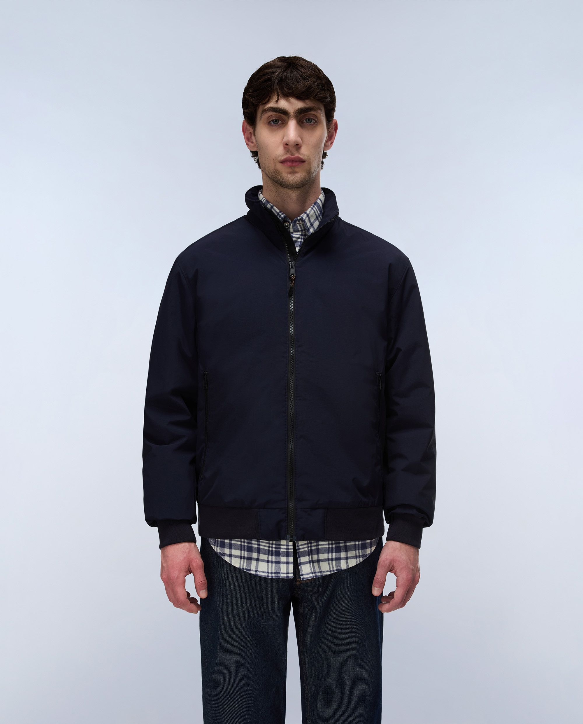 Imagen 1 de Chaqueta de hombre giovi winter 1 encerada con cremallera - Napapijri - Azul marino Azul marino