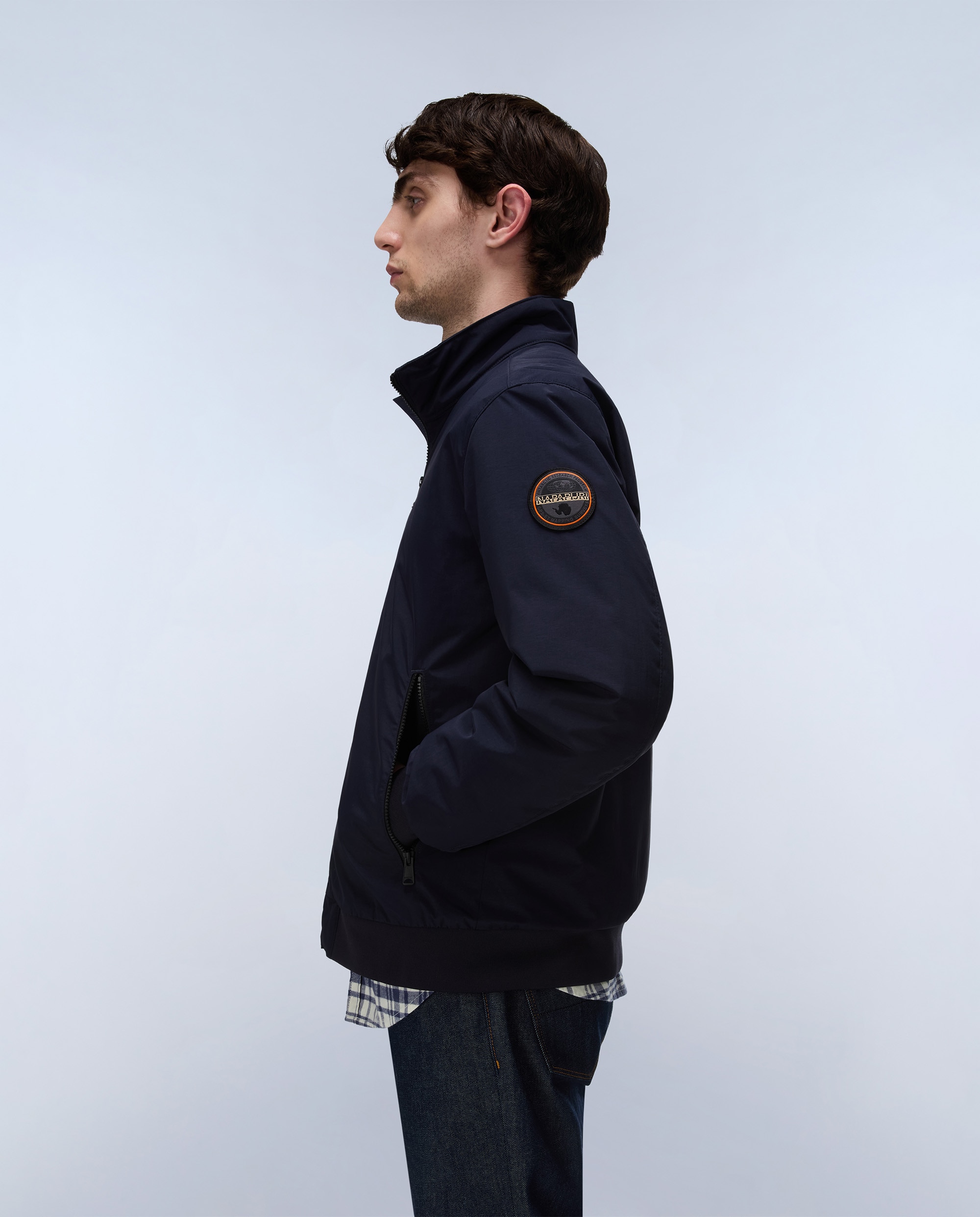 Imagen 3 de Chaqueta de hombre giovi winter 1 encerada con cremallera - Napapijri - Azul marino Azul marino