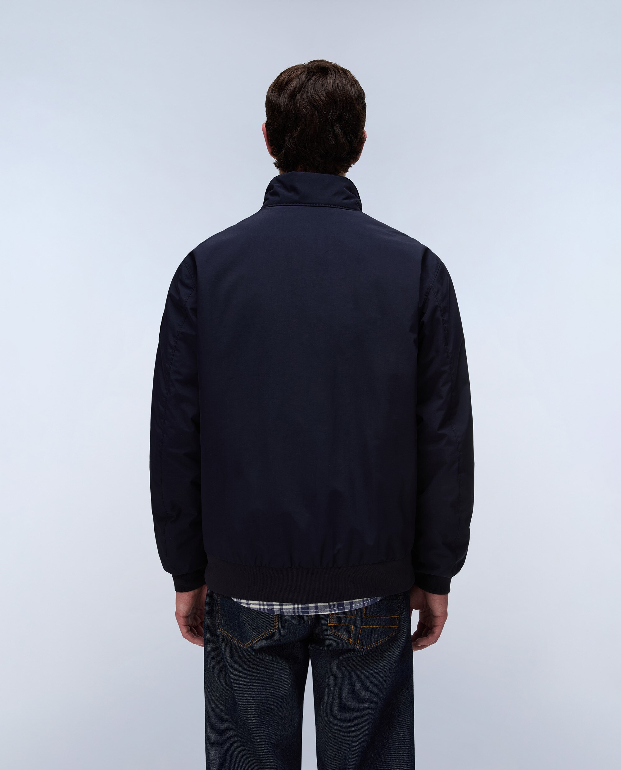 Imagen 4 de Chaqueta de hombre giovi winter 1 encerada con cremallera - Napapijri - Azul marino Azul marino