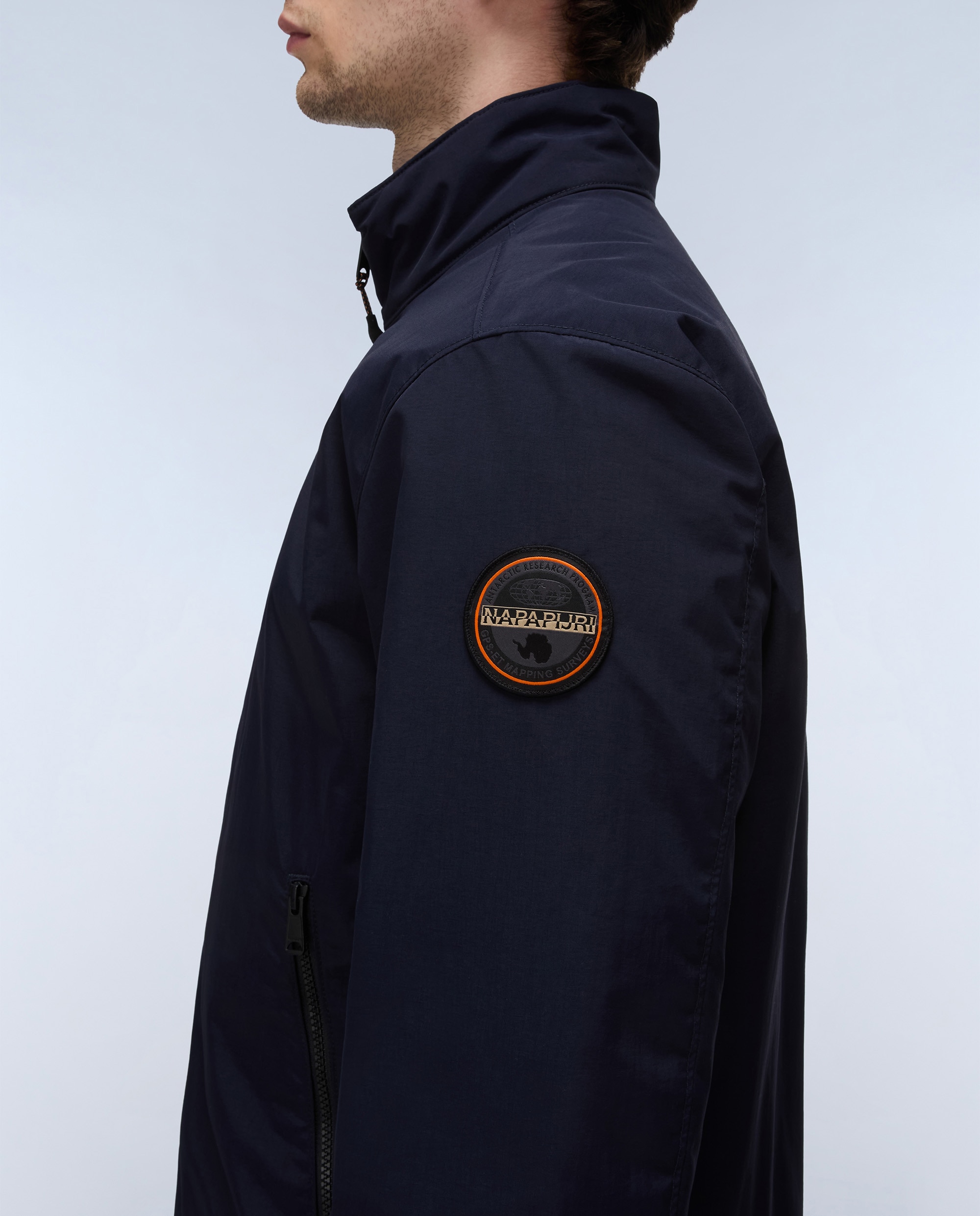 Imagen 5 de Chaqueta de hombre giovi winter 1 encerada con cremallera - Napapijri - Azul marino Azul marino