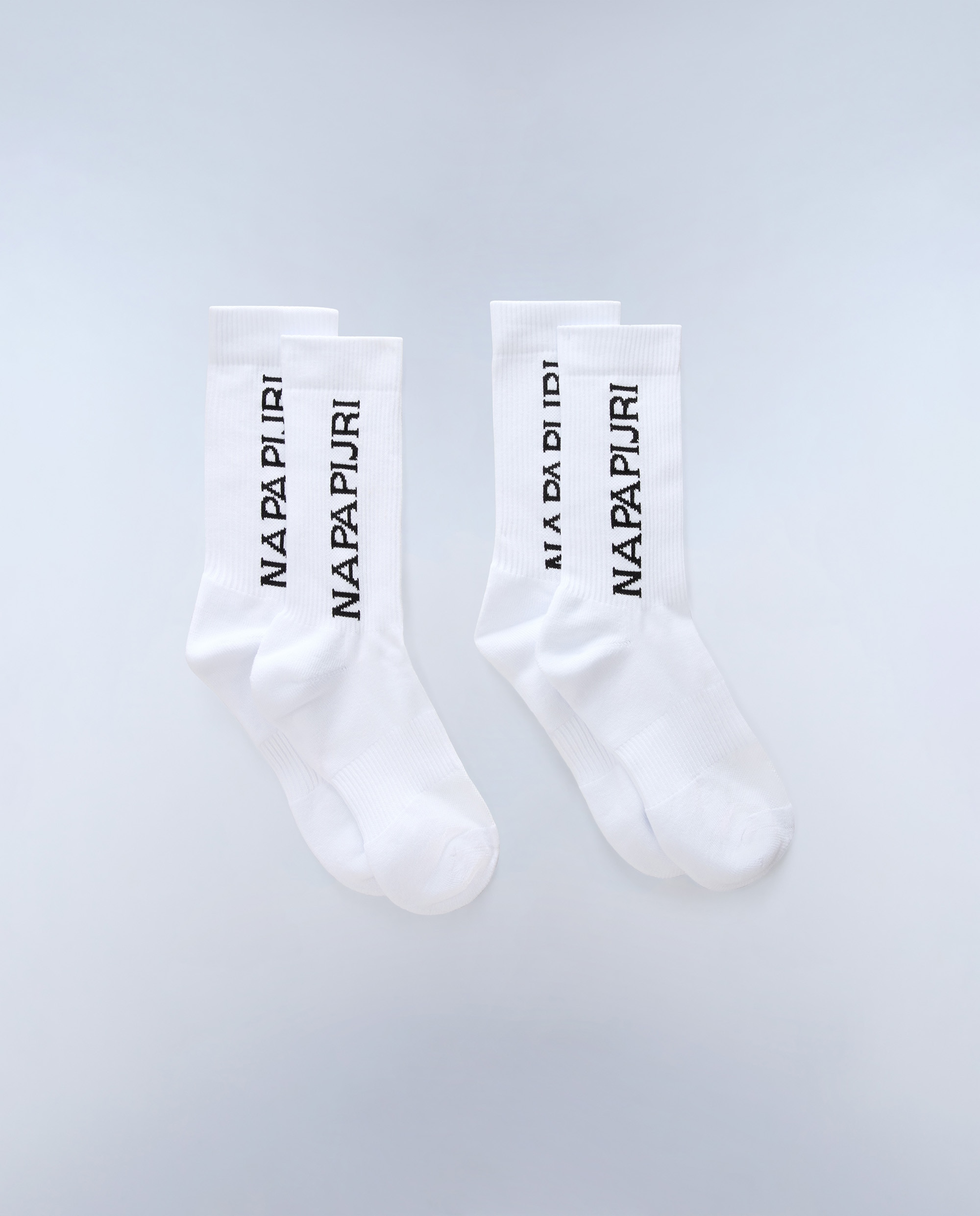 Imagen 1 de Calcetines altos hoku pack de dos pares con logo napapijri lateral - Blanco Blanco