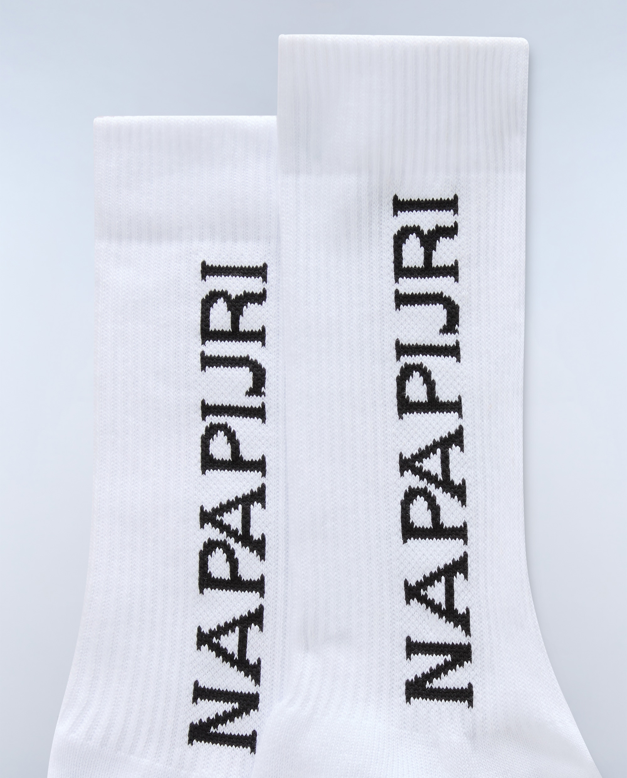 Imagen 3 de Calcetines altos hoku pack de dos pares con logo napapijri lateral - Blanco Blanco