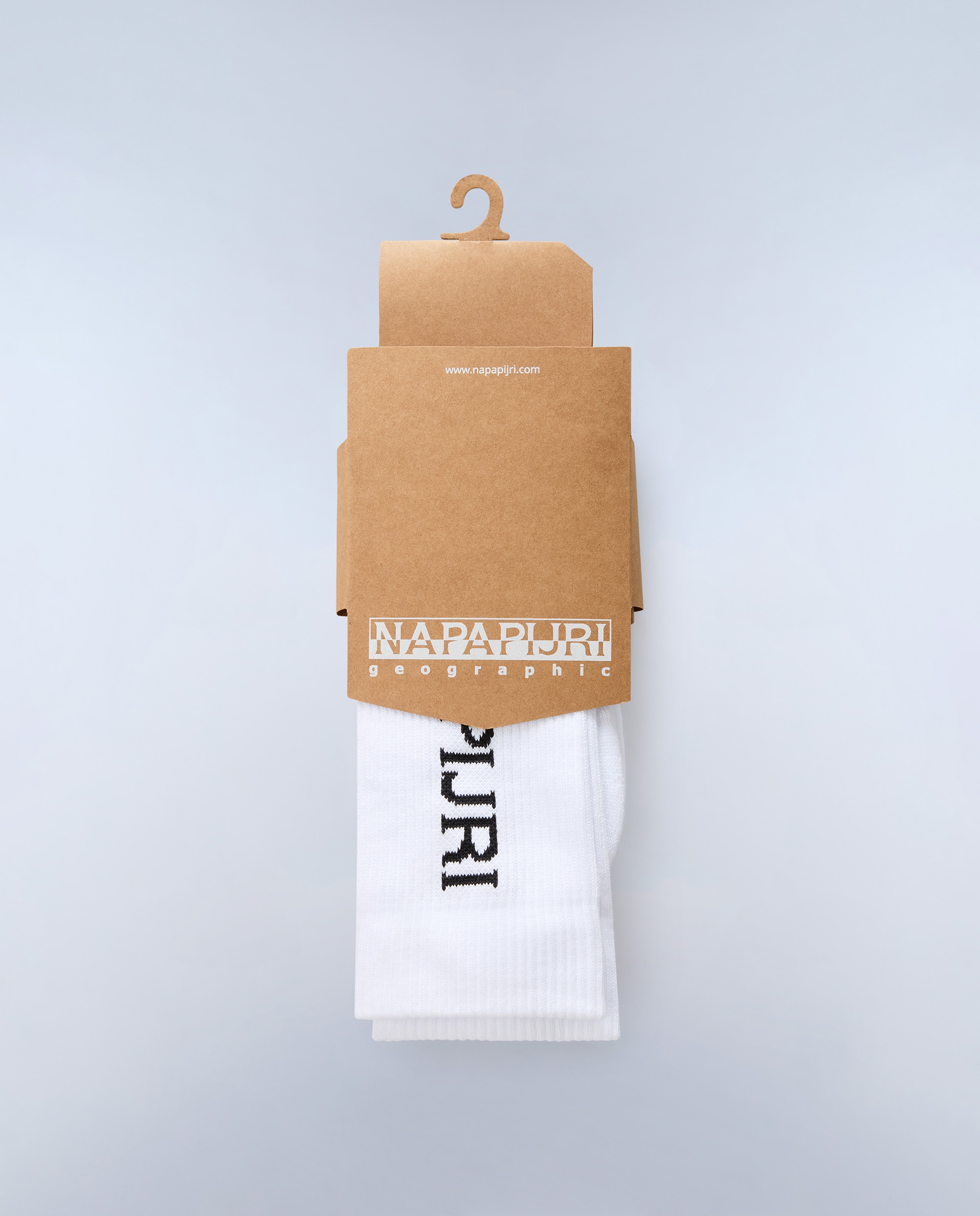 Imagen 2 de Calcetines altos hoku pack de dos pares con logo napapijri lateral - Blanco Blanco